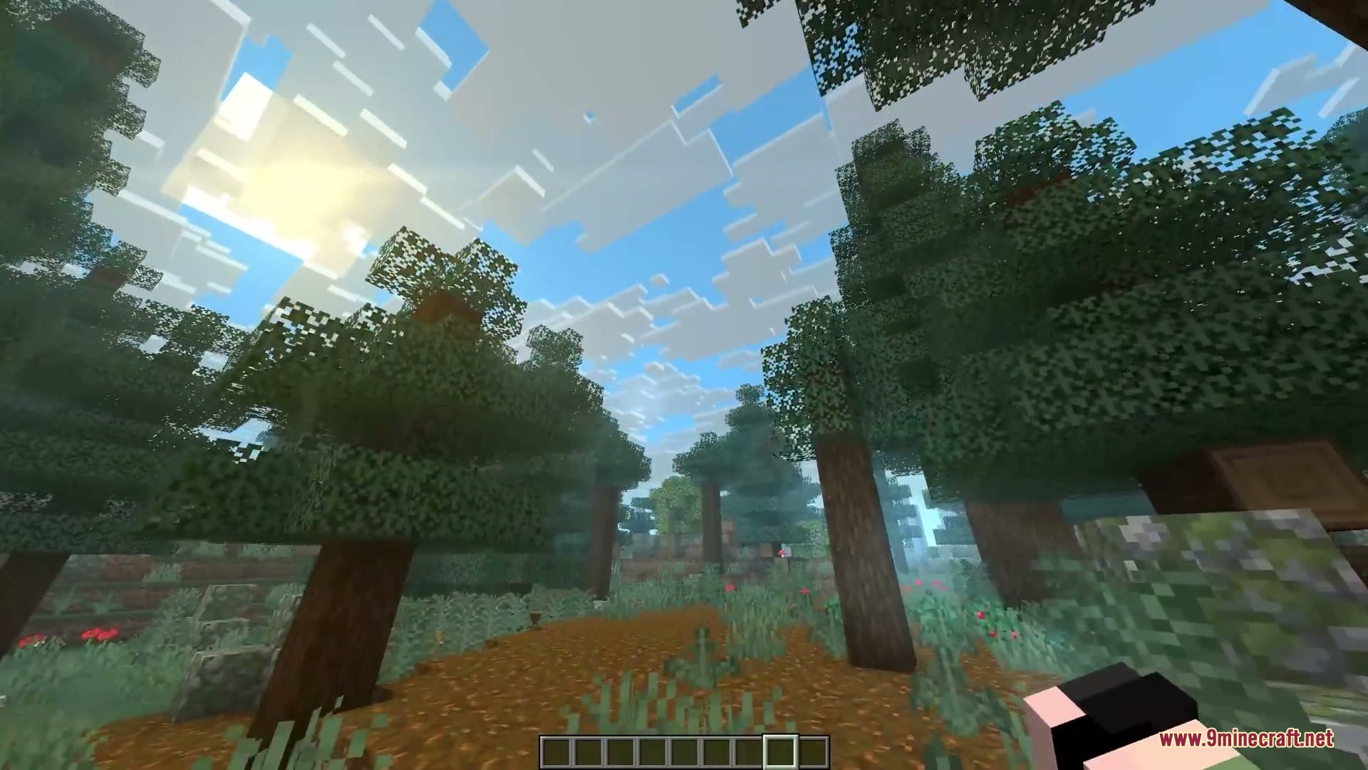 More Cloud Layers Mod Screenshot 4 The More Cloud Layers Mod adds extra tiers of clouds above the forest