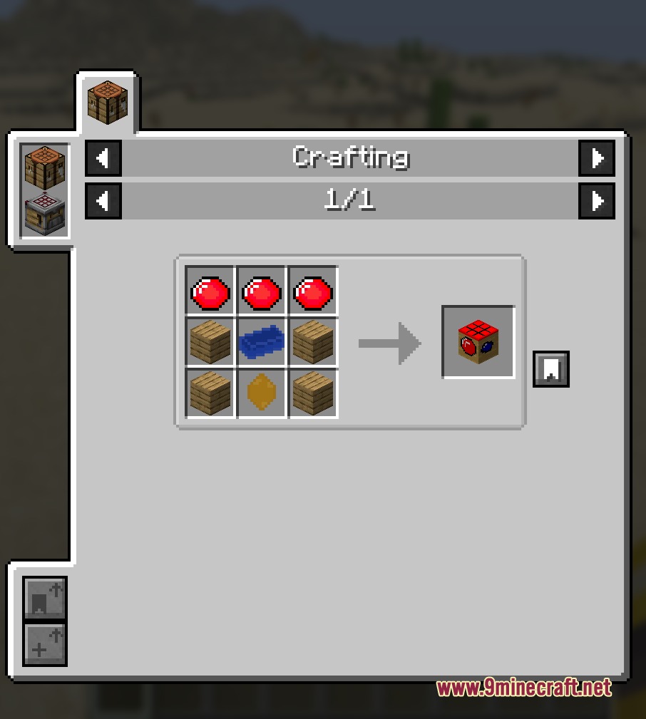 More Oress Mod Screenshot 5 Crafting recipe for the mineral table from the More Oress Mod