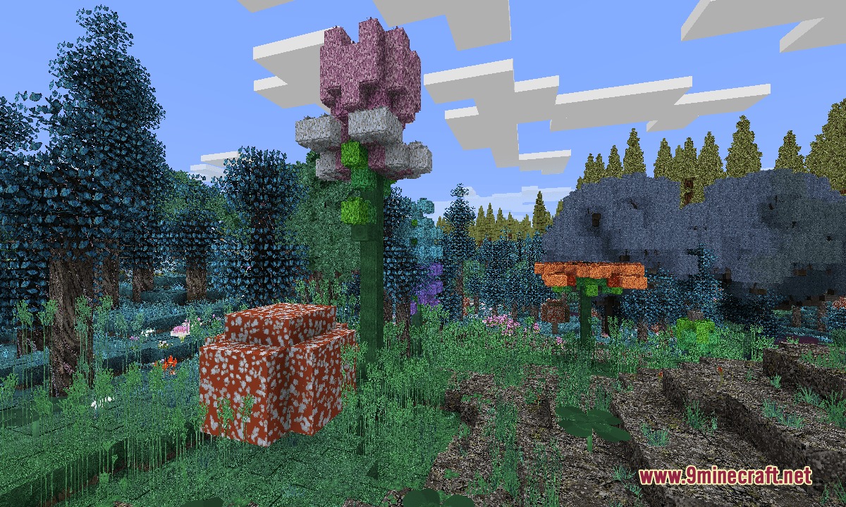 Mostly True So Plenty Resource Pack Screenshot 2 Realistic textures for plants and trees in the Mostly True So Plenty pack