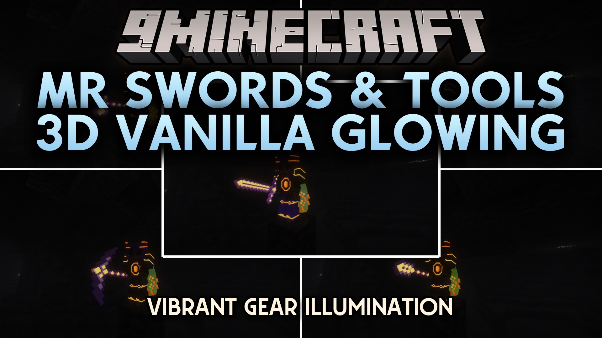Mr Swords & Tools 3D Vanilla Glowing Resource Pack