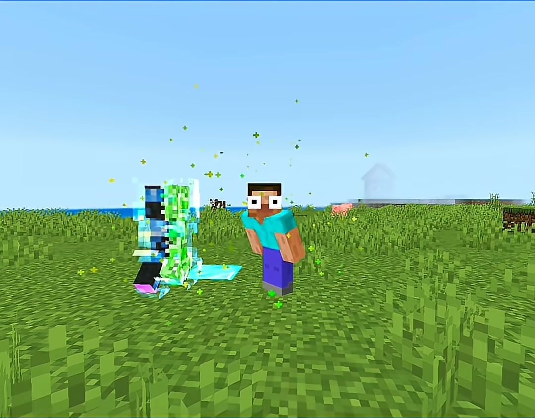 NO WAY MOD Addon Screenshot 3 Player triggers a cinematic mob spawn animation by sneaking in the field