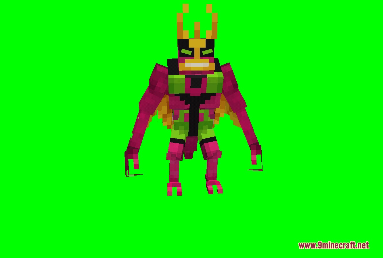 NOO Aliens OV Outfit for Alien Evo Resource Pack Screenshot 5 Chromastone alien character with a purple body and a golden crown