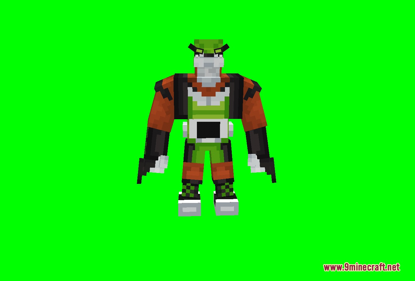NOO Aliens OV Outfit for Alien Evo Resource Pack Screenshot 6 Swampfire alien character with a green chest and brown arms