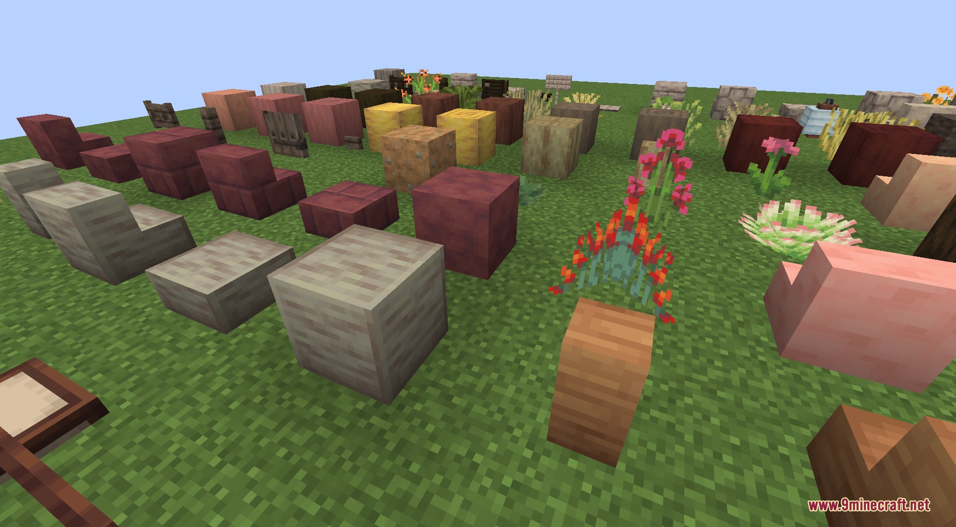 Nature Spirit mod features many new wood sets and colorful decorative flowers