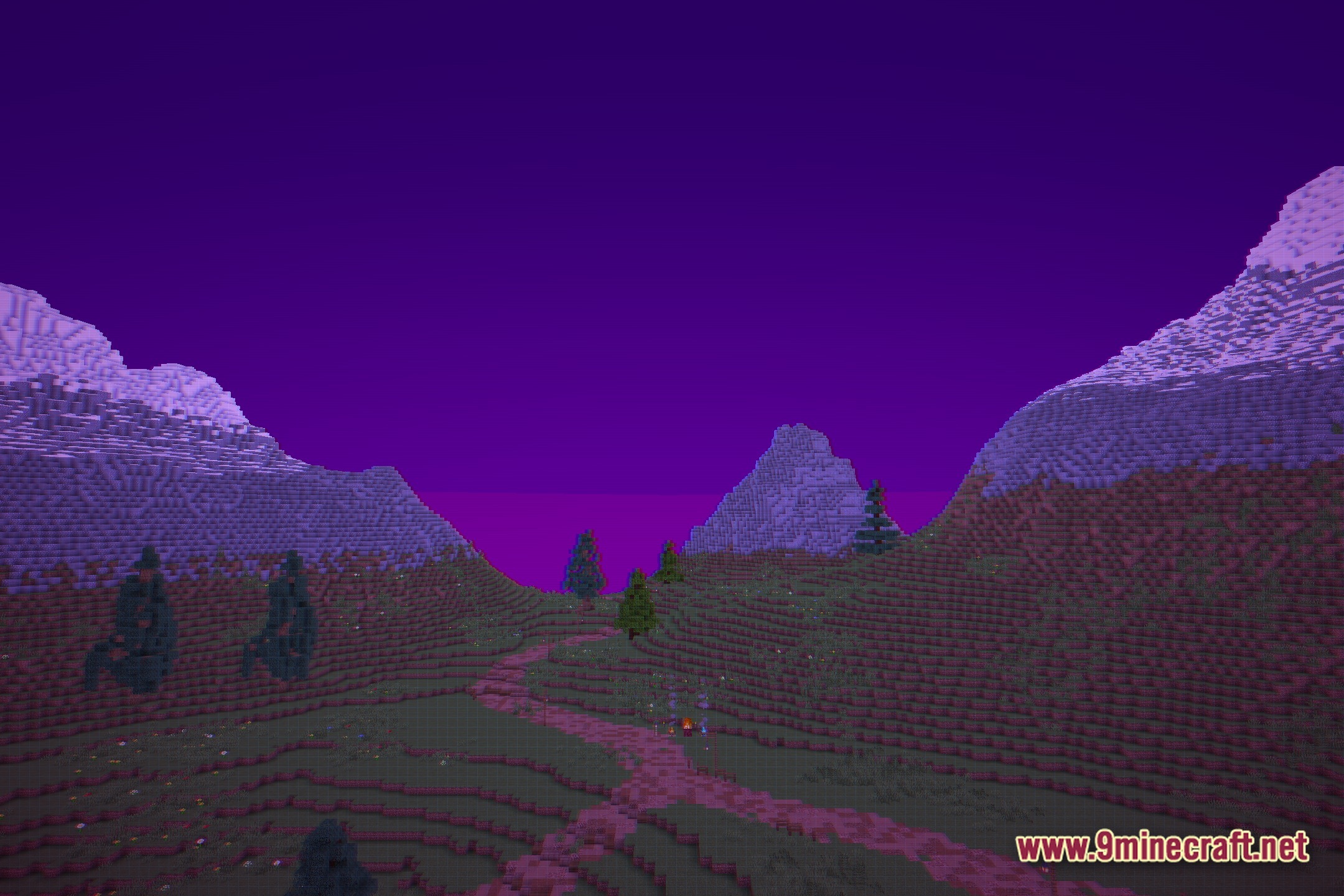 Neon Grid Horizon Shaders Screenshot 1