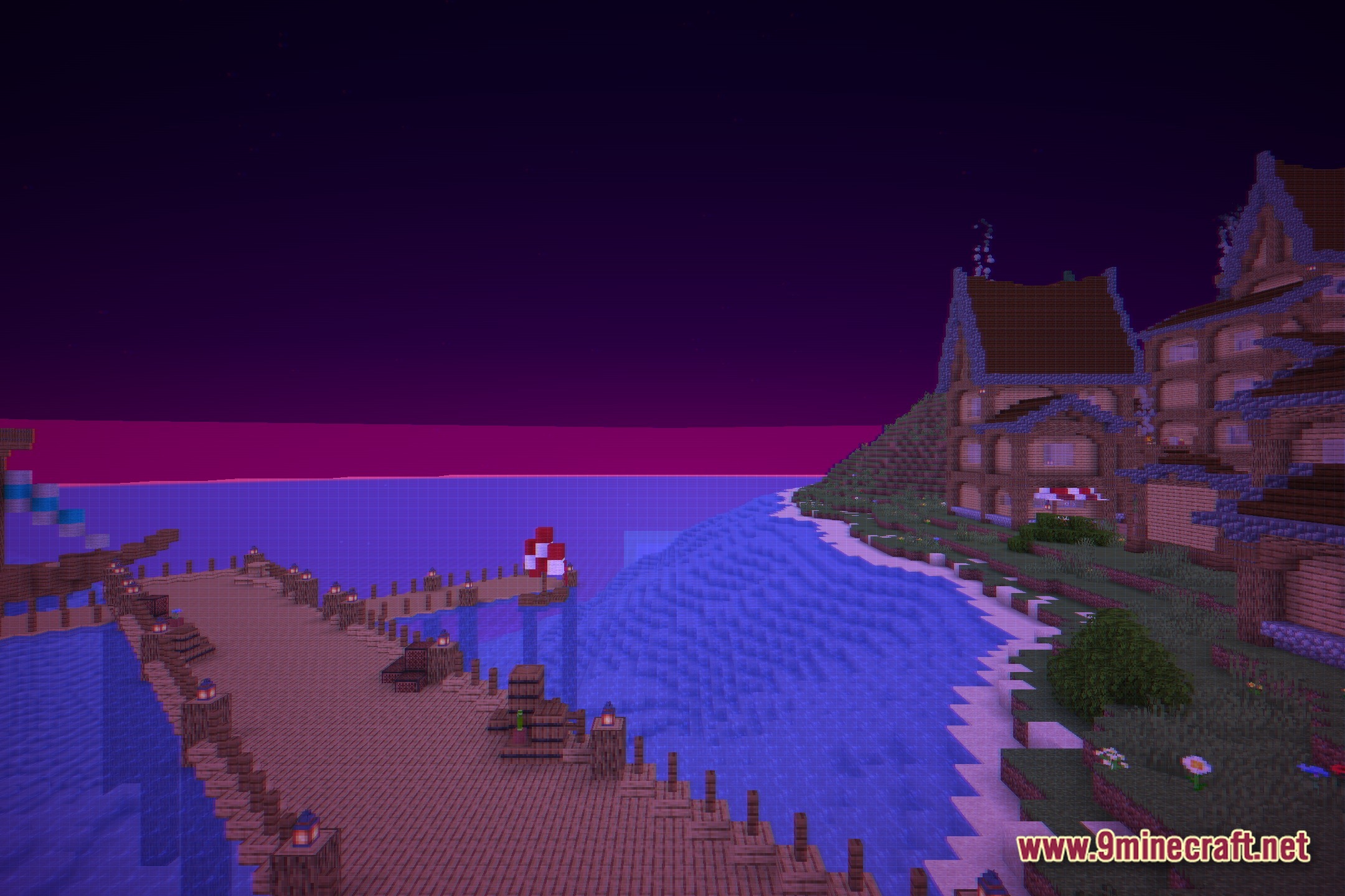Neon Grid Horizon Shaders Screenshot 11