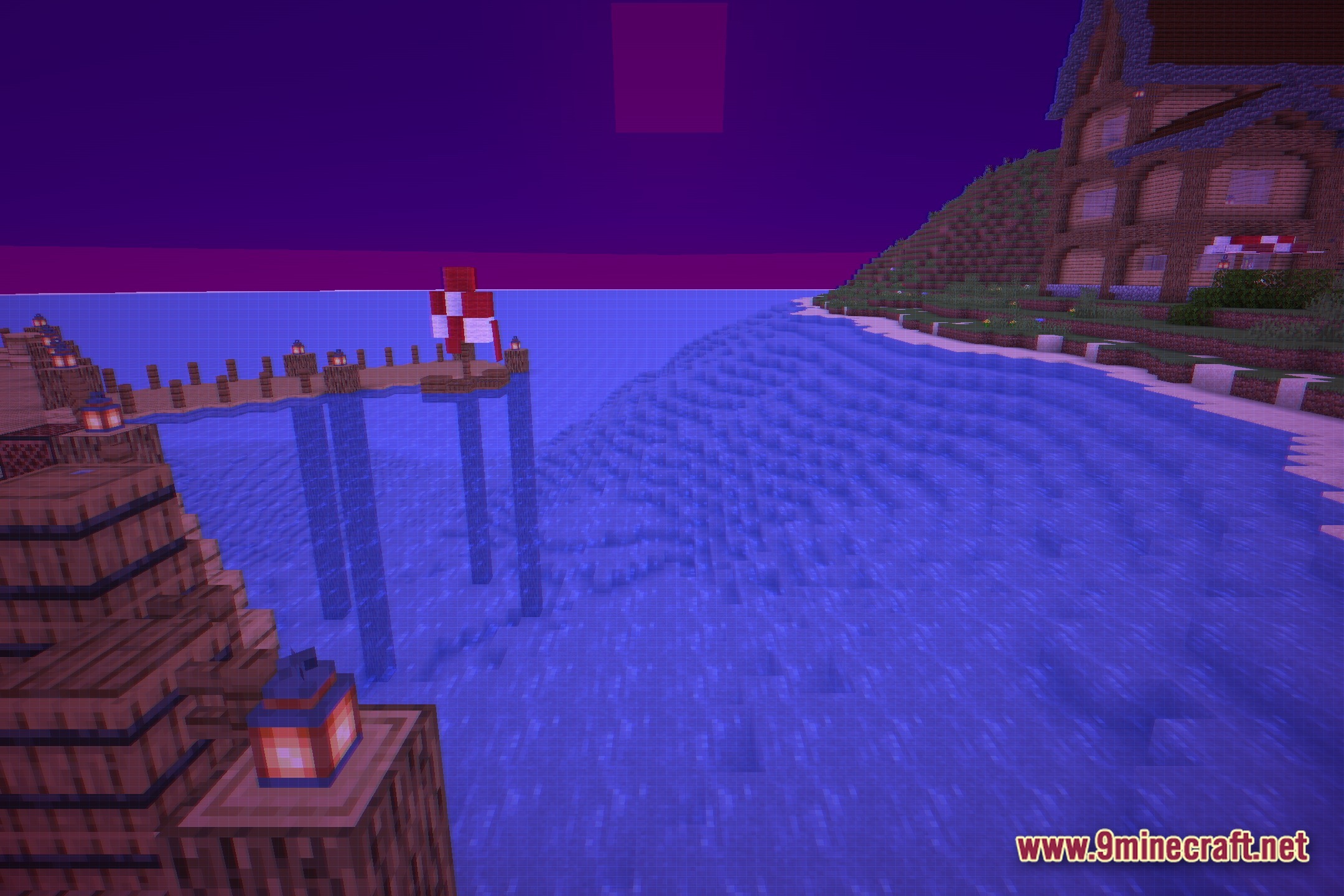 Neon Grid Horizon Shaders Screenshot 3