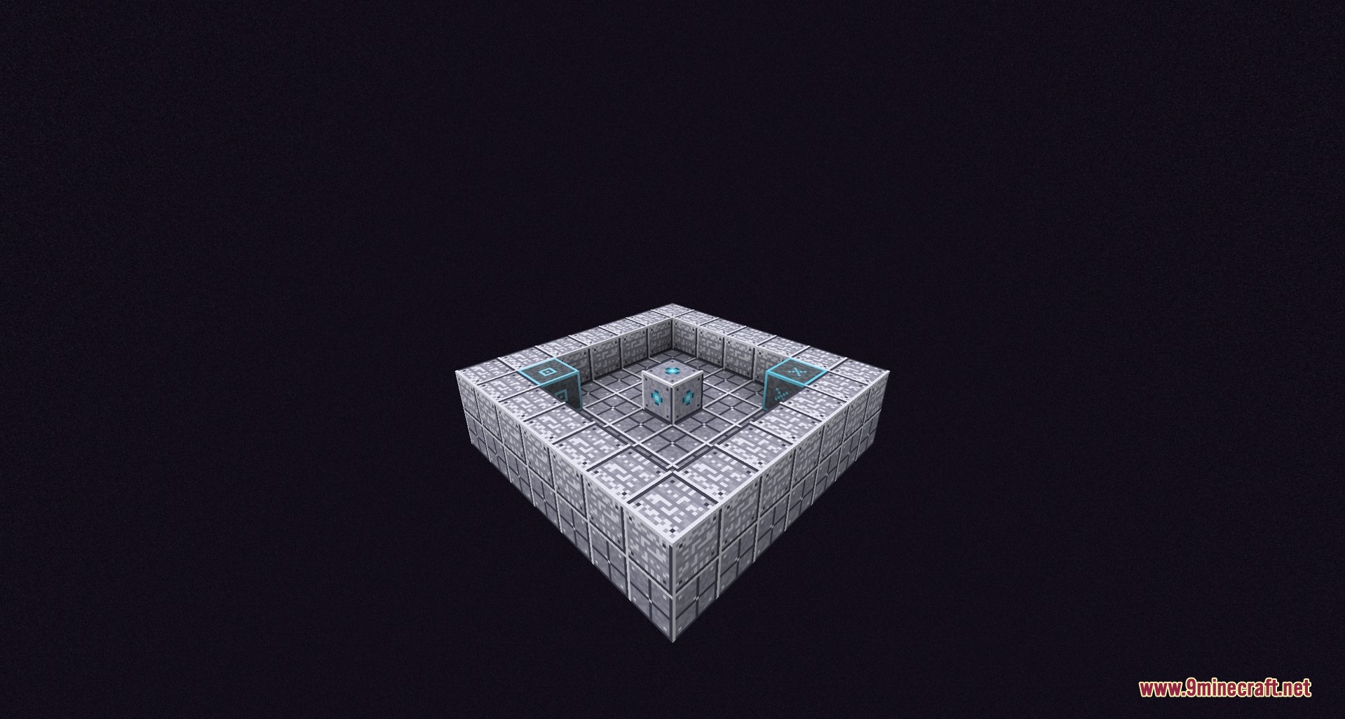 Nerospace Mod Screenshot 6 A specialized machine block structure from the Nerospace mod floating in the void