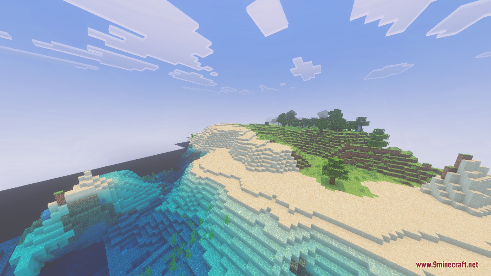 Newb Tropisphere Shader (26.x) – Realistic Clouds and Glowing Ores on Mobile — screenshot 7