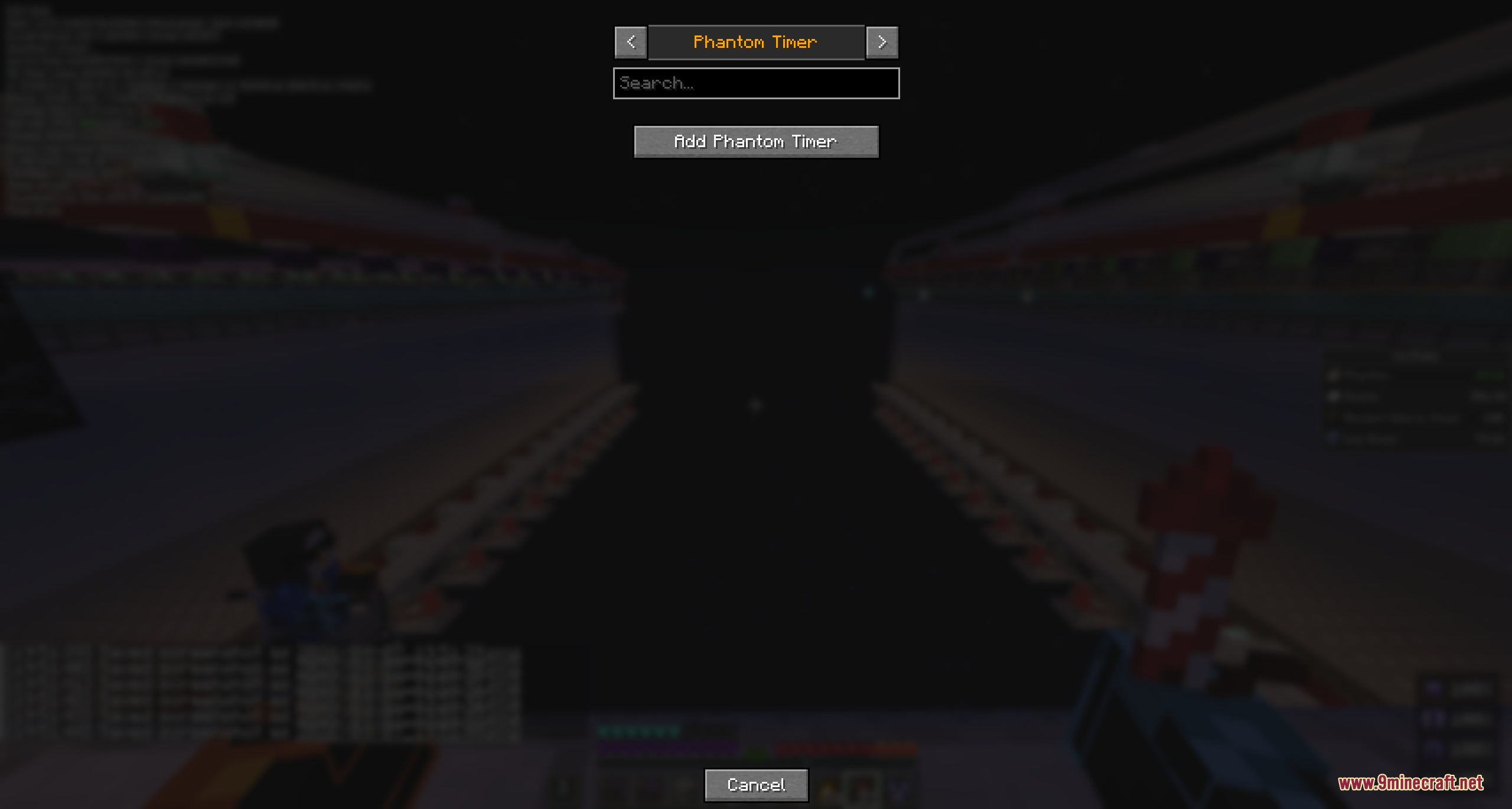 Nix Stats Mod Screenshot 5 A Minecraft menu for adding a phantom spawn timer to the screen