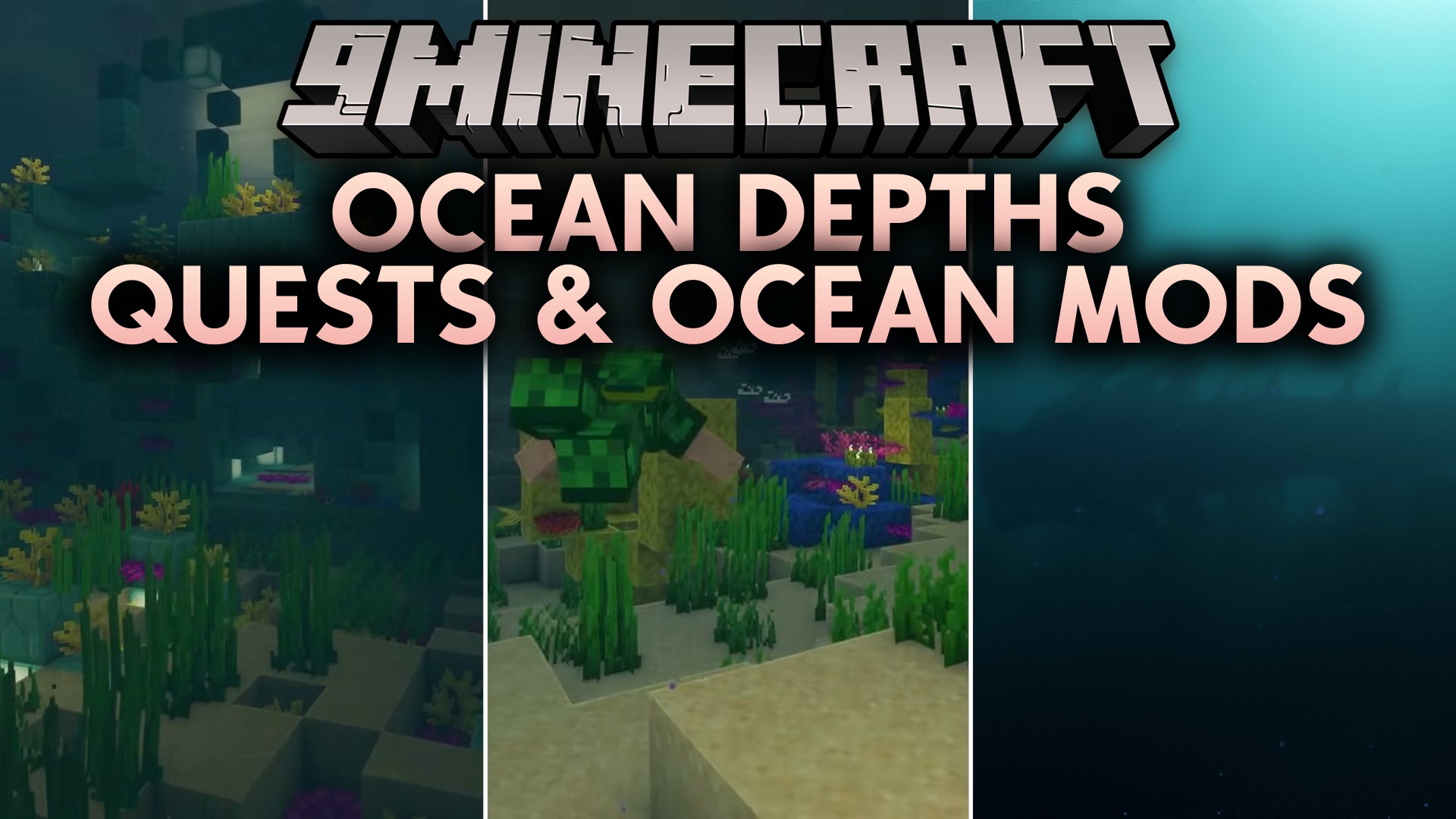 Ocean Depths Quests & Ocean Mods Modpack (1.20.1) – Survive The Deep Blue Sea