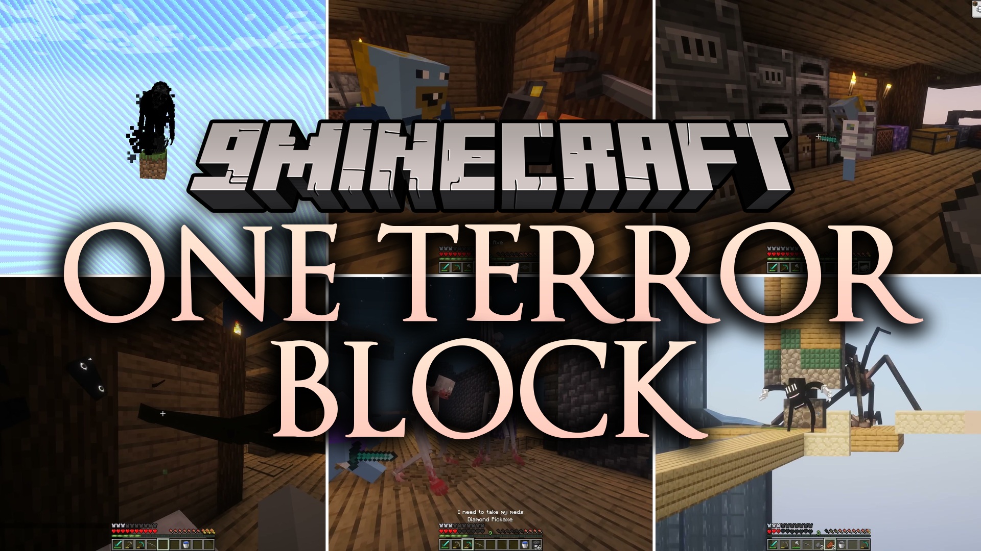 One Terror Block Modpack (1.20.1) – Spooky OneBlock Space Escape