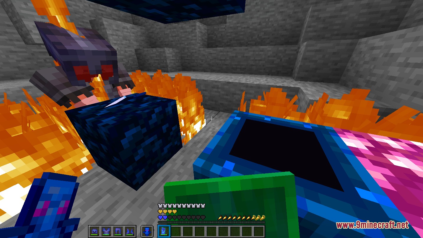 Oratot's PVP Resource Pack Screenshot 3 Oratot PVP Resource Pack features low fire and a recolored respawn anchor