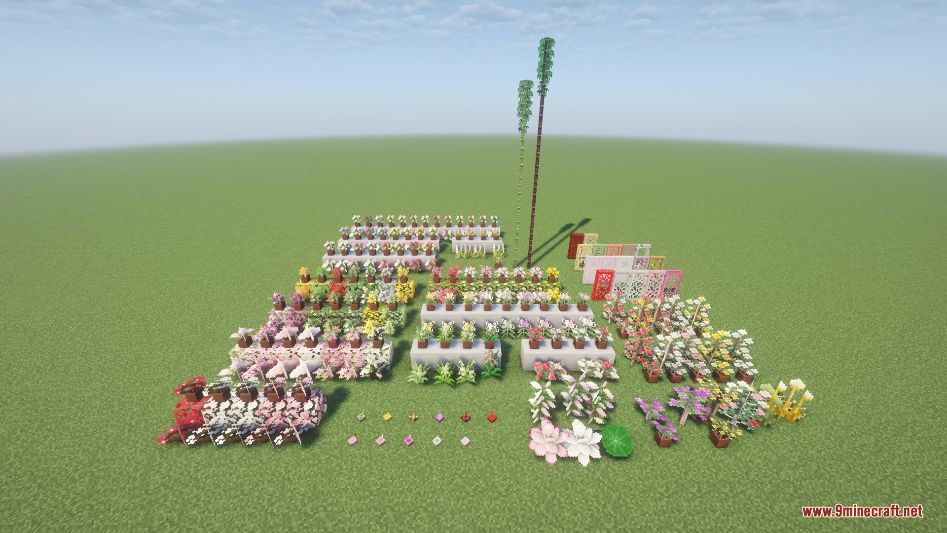 Showcase of various Eastern flora and trees from the Ornamental Plants Mod