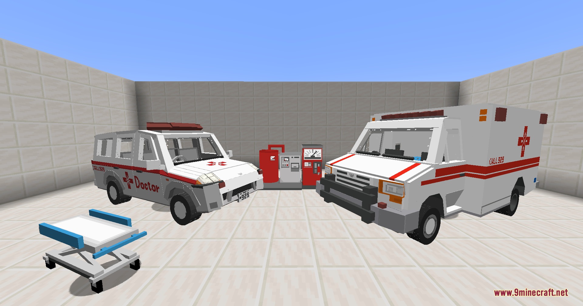 Medical vehicles and equipment from the Outbreak Squad Resilience Mod