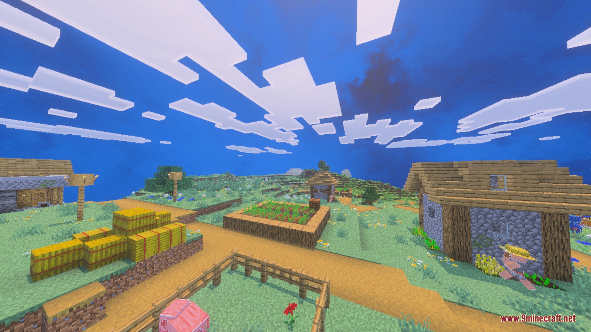 Paradox Pvp Shader Screenshot 5 Paradox PvP provides clean and bright visual enhancements to a peaceful Minecraft village