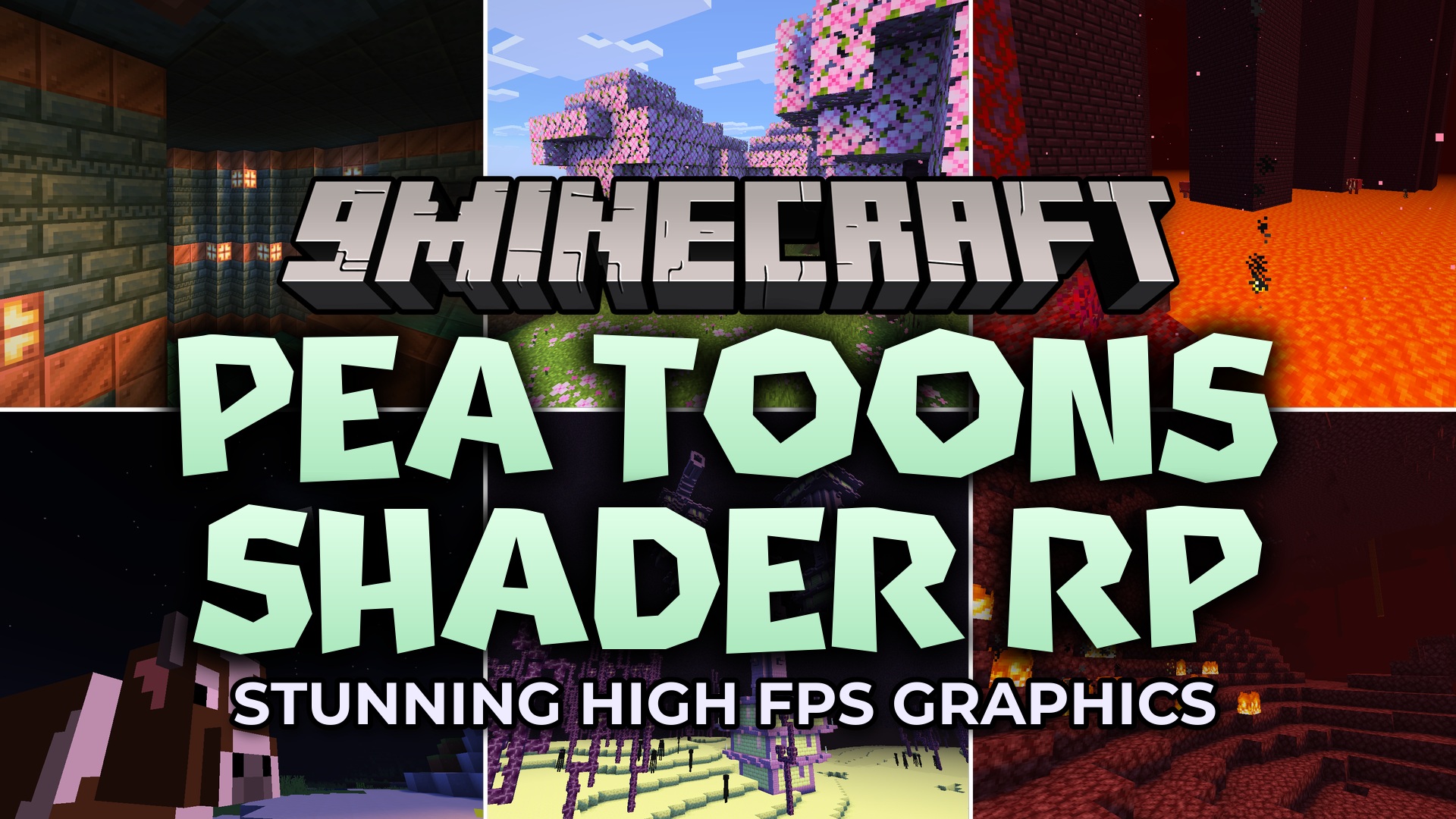 Pea Toons Shader Resource Pack (26.1.2, 1.21.11) – Bright Cartoony Lighting