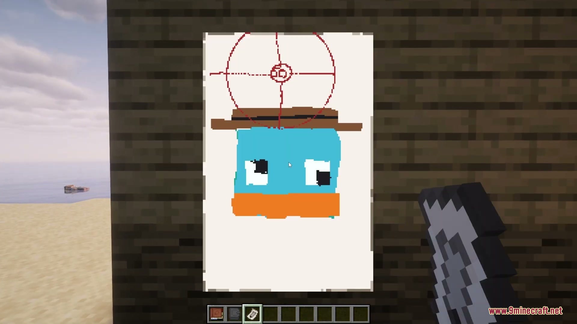 Pencil Trace Horizon Mod (1.21.1) – Draw Custom Art and Hang It on Your Walls — screenshot 2