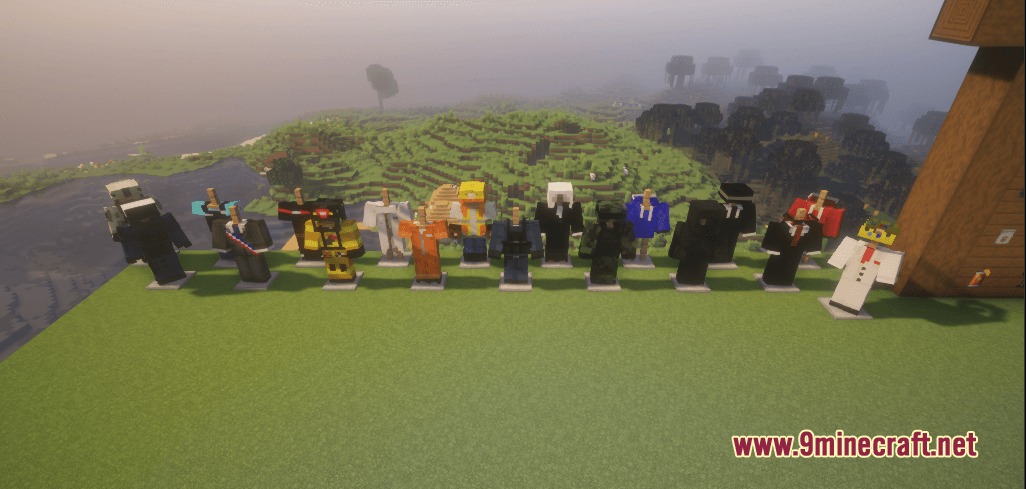 Persona Craft Enhancer Mod Screenshot 3 Persona Craft Enhancer Mod adds various job uniforms displayed on armor stands