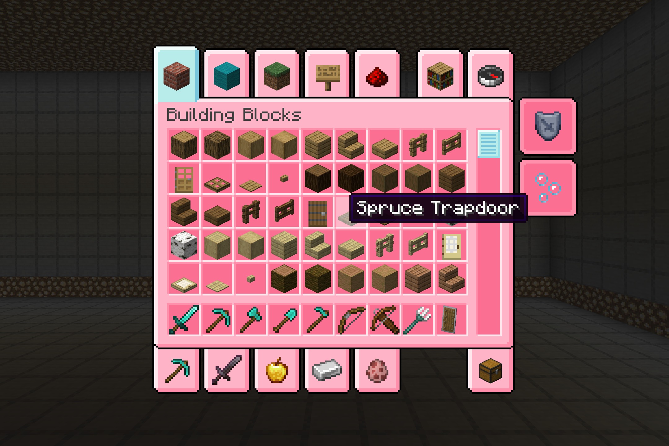 Pinku's Pink GUI Pack Resource Pack (26.2, 1.20.1) – Cute Pastel Aesthetics — screenshot 1