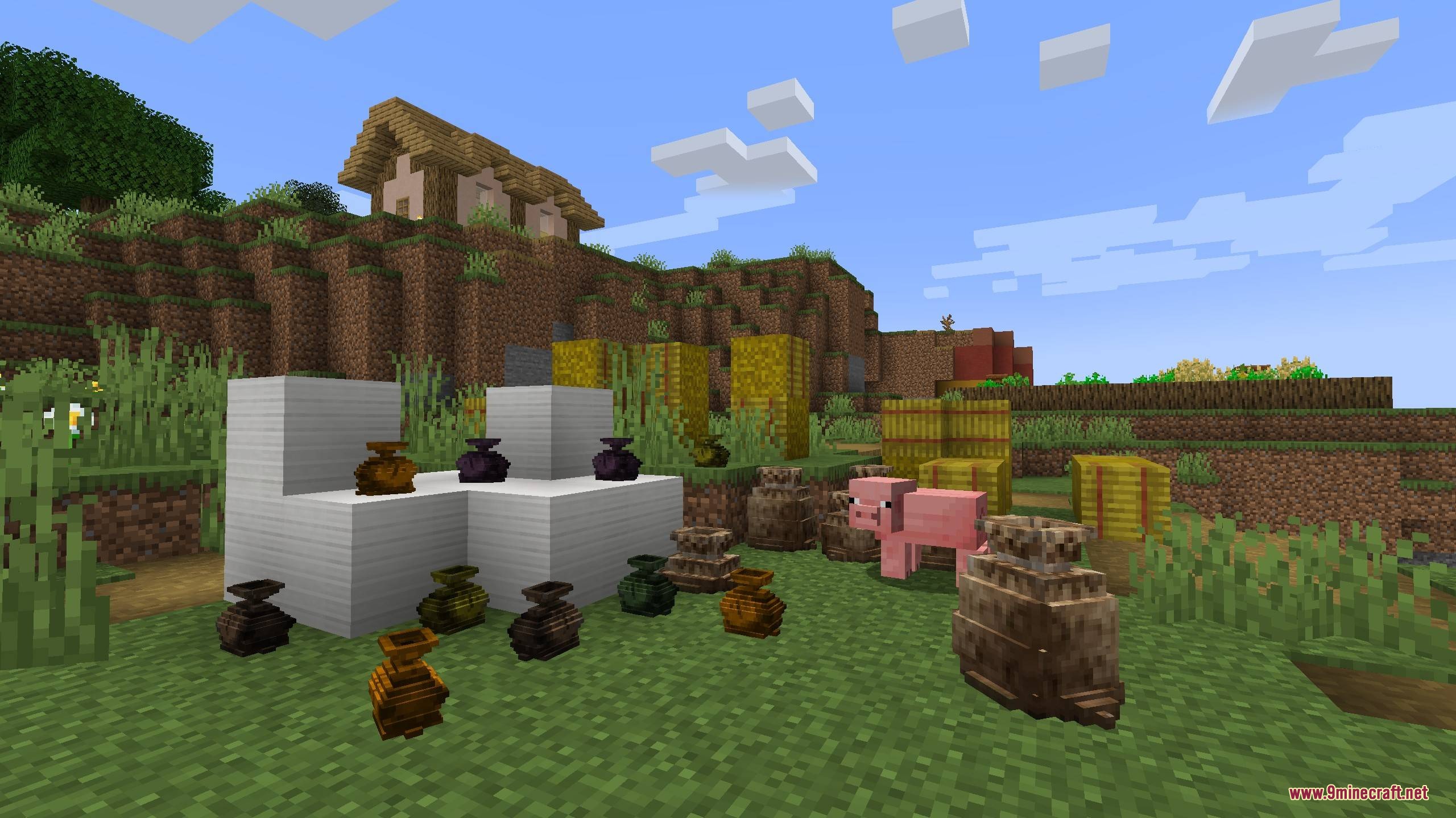Pouch & Paper Mod Screenshot 5 Pouch and Paper Mod features various storage bags for seeds and crops