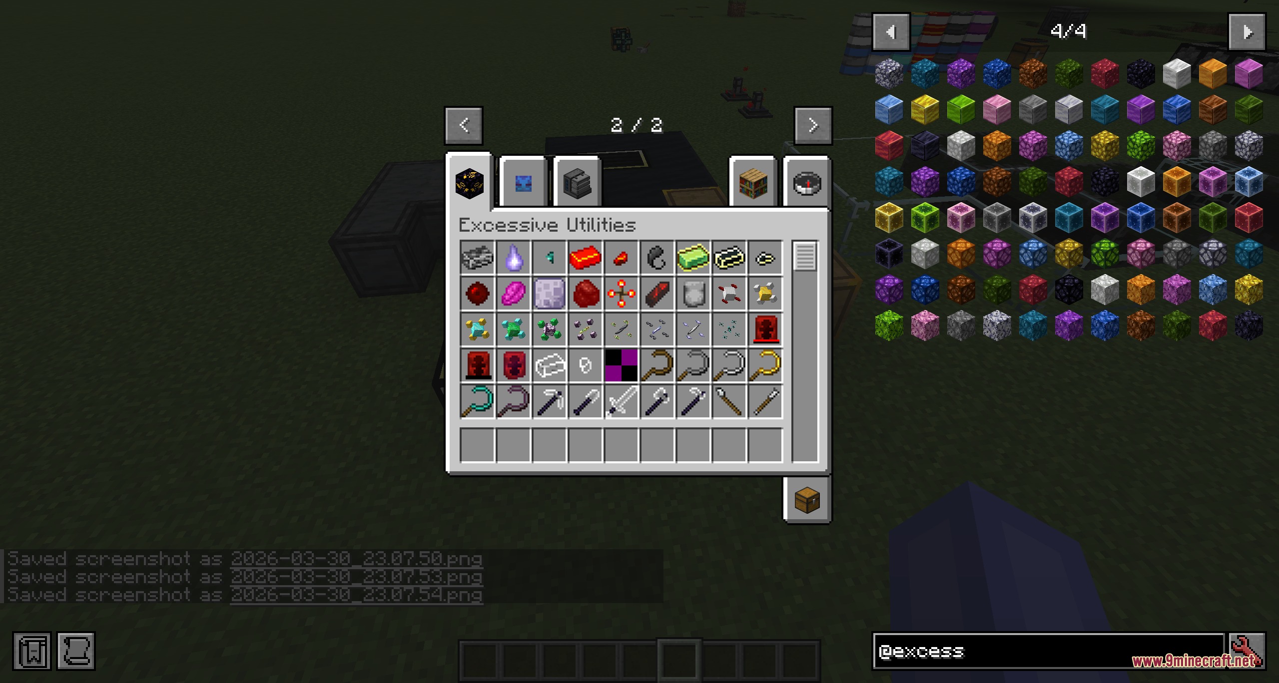 Pragmatic Apparatus Mod Screenshot 3 Minecraft inventory screen displaying various items from the Pragmatic Apparatus mod