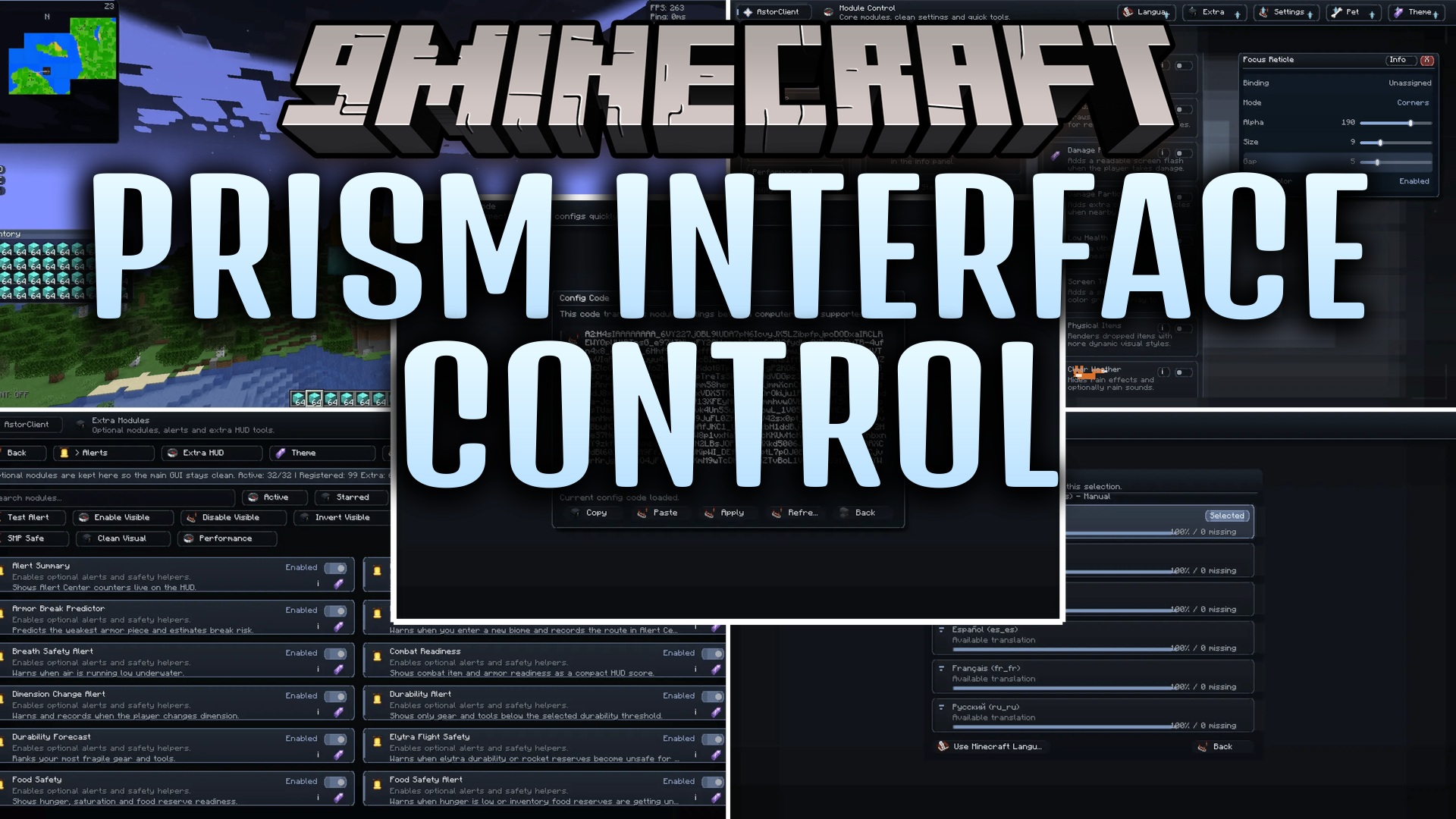 Prism Interface Control Mod