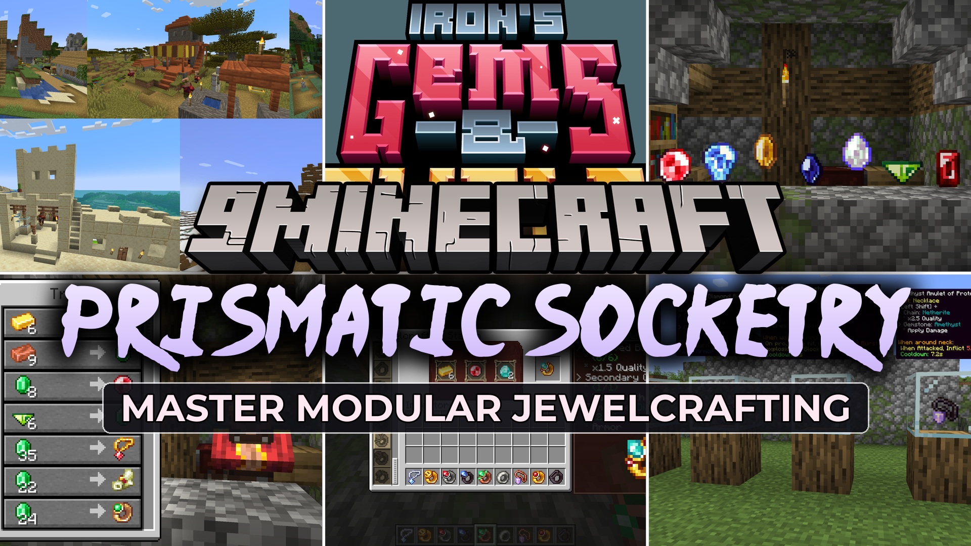 Prismatic Socketry Mod (26.1.2, 1.21.1) – Craft Custom Rings and Necklaces