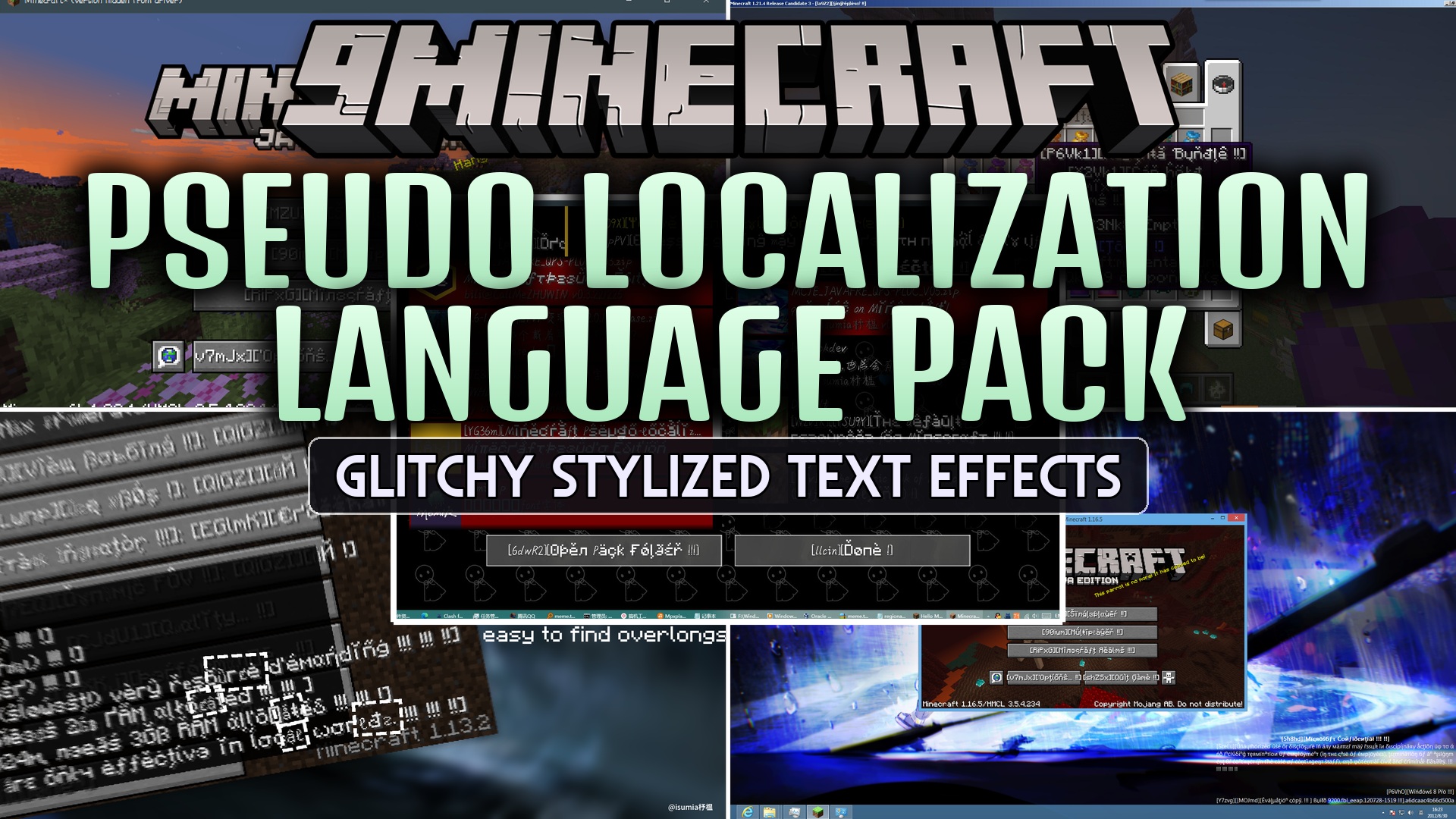 Pseudo Localization Language Pack Resource Pack