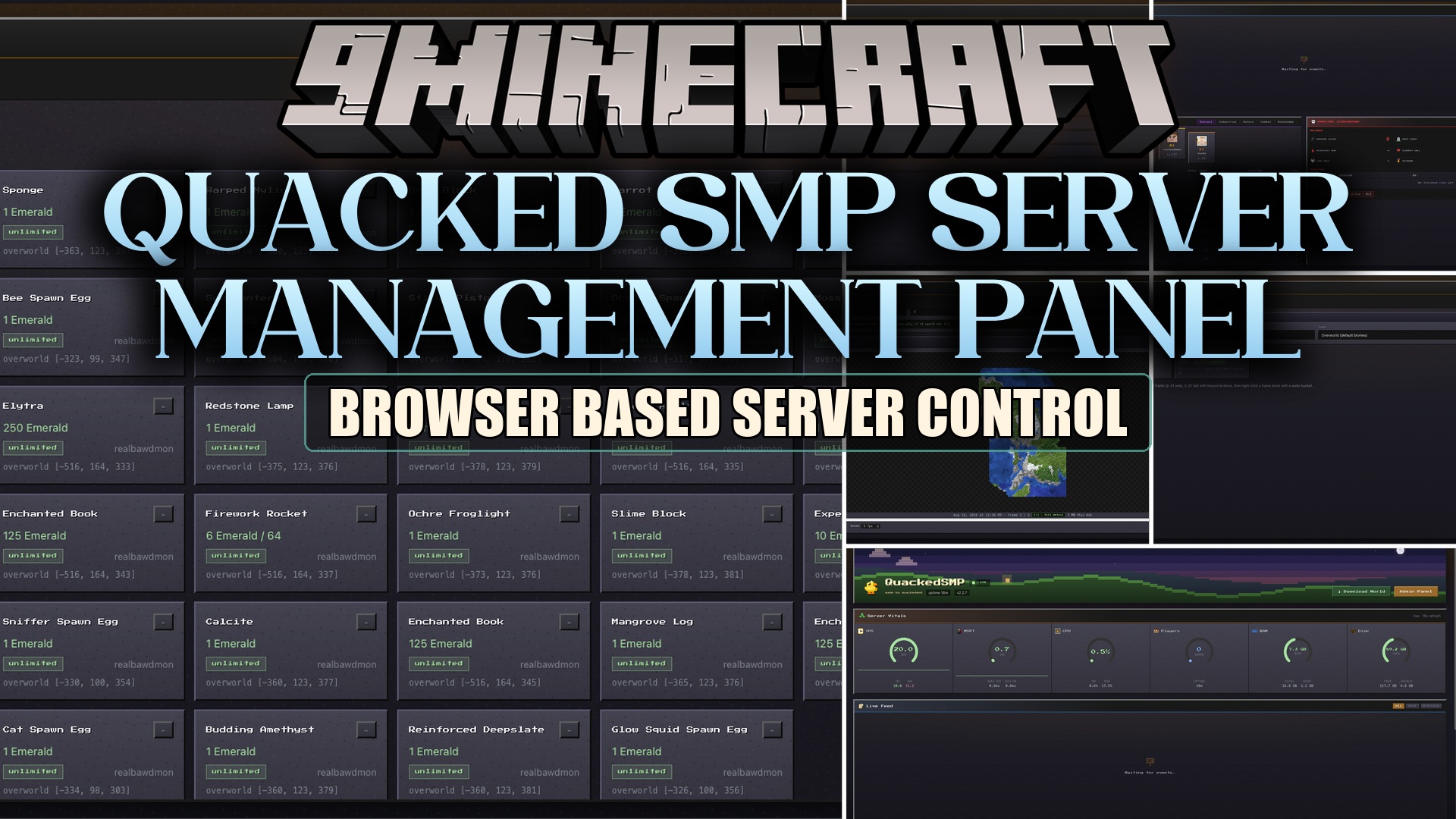 Quacked SMP Server Management Panel Mod