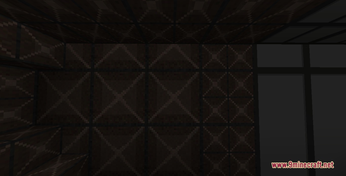 Quantum Bridge Initiative Mod Screenshot 4 Dark weathered concrete tiles and metal wall panels used for building secret facility hallways
