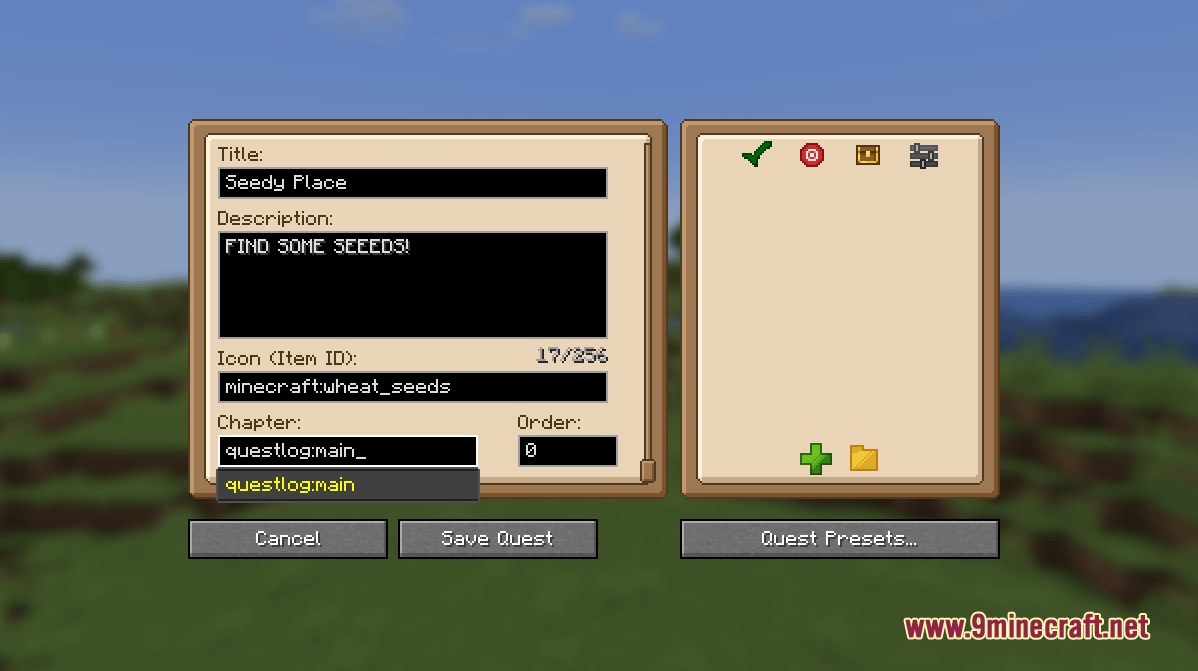 Questlog Mod (1.21.1, 1.20.1) – Design Custom Quests and Track Your Adventures — screenshot 7
