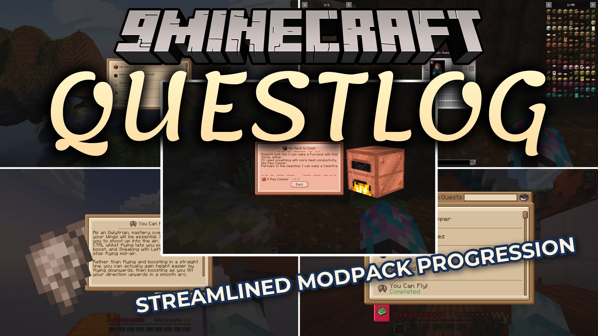 Questlog Mod (1.21.1, 1.20.1) – Design Custom Quests and Track Your Adventures