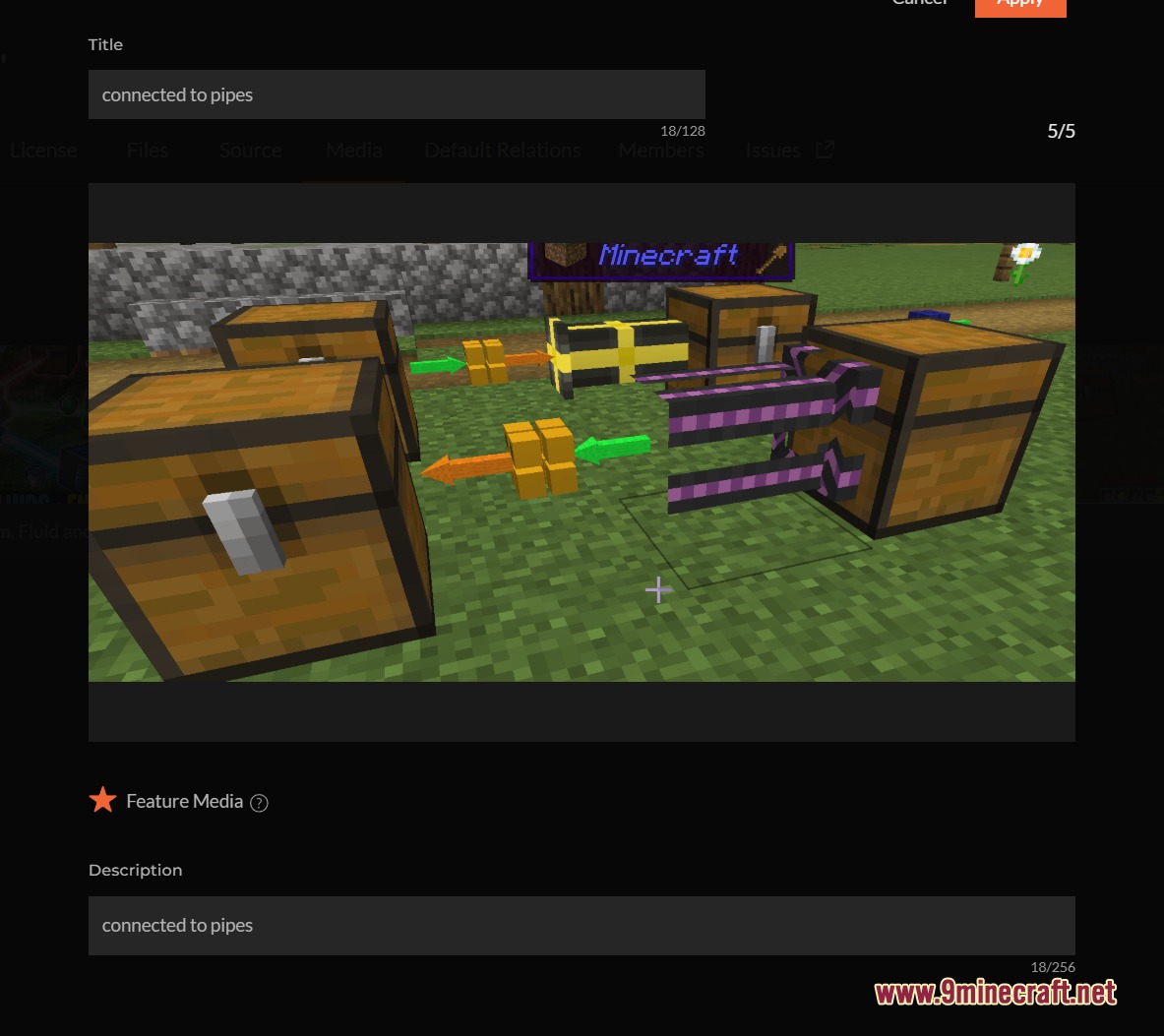 Quick Link Wireless Logistics Mod Screenshot 1 Chests connected to a system of colorful pipes with directional flow arrows
