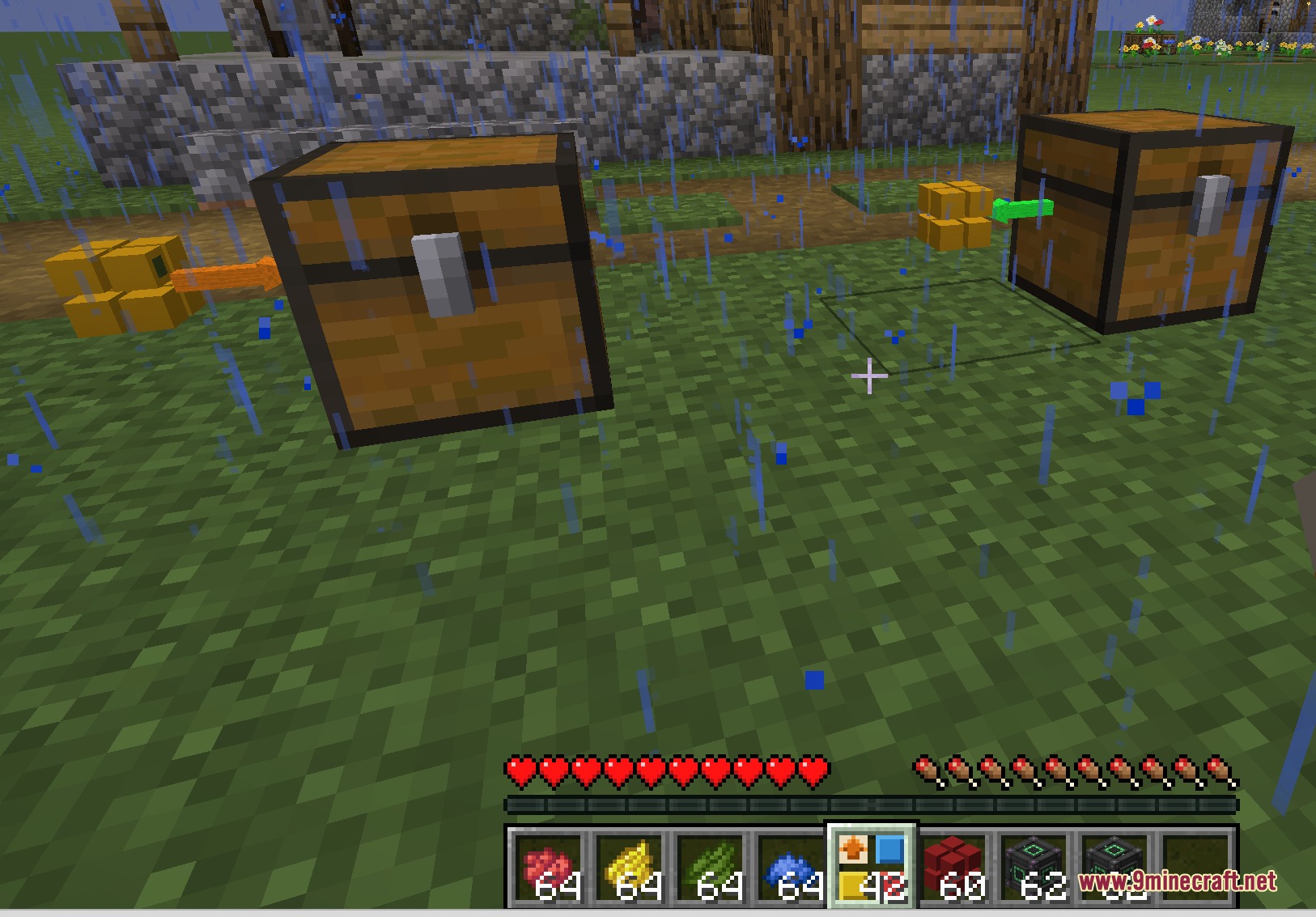 Quick Link Wireless Logistics Mod Screenshot 3 Quick Link Wireless Logistics Mod blocks transferring items between two wooden chests