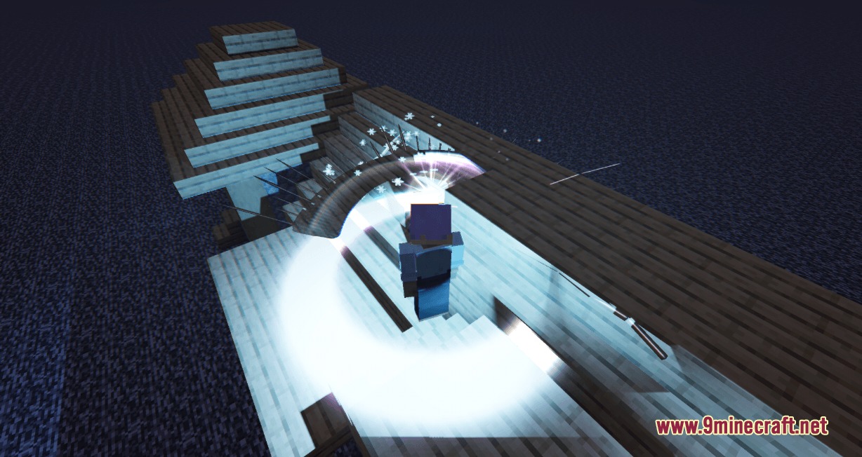 Radiant Arcane Phantasm Mod Screenshot 2 A player character casts a circular cosmic spell with bright white light
