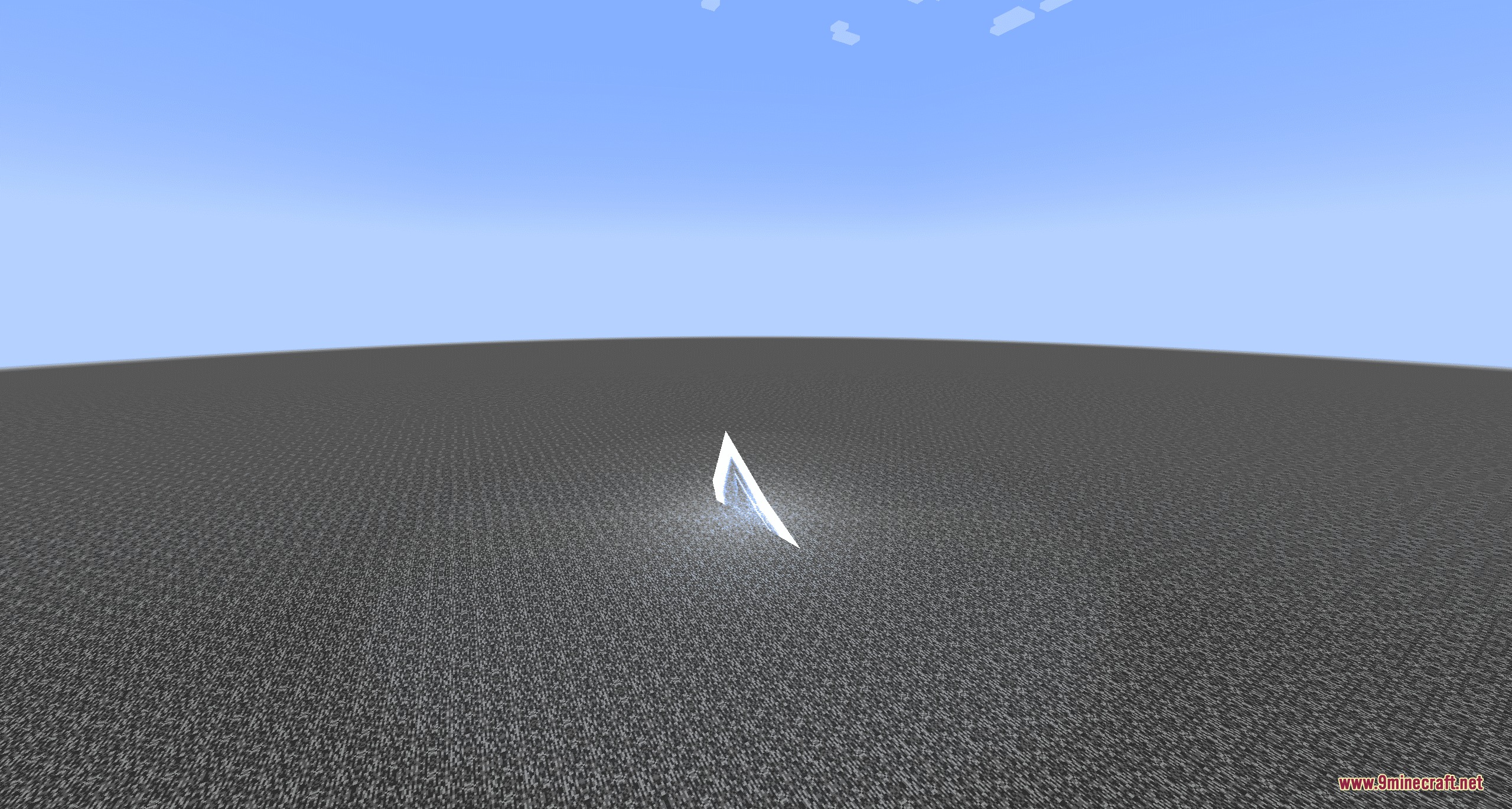 Radiant Arcane Phantasm Mod Screenshot 4 A small glowing white shard sits on a flat dark grey surface