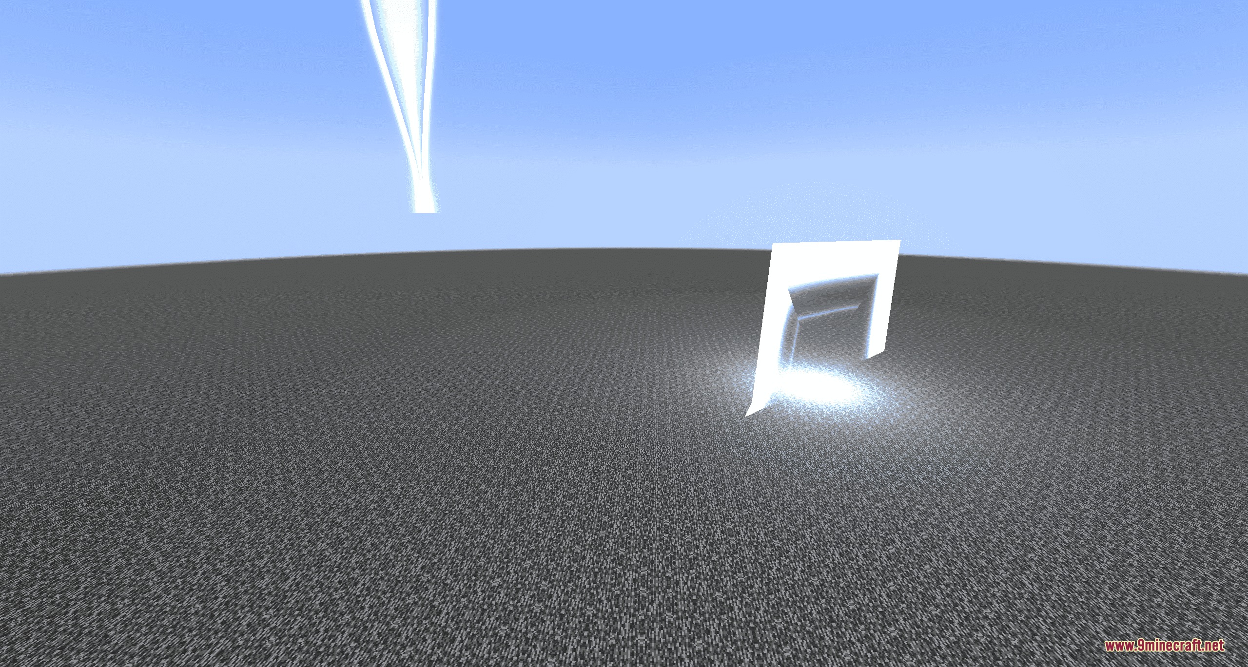 Radiant Arcane Phantasm Mod Screenshot 5 A radiant white portal casting bright light on a dark textured floor