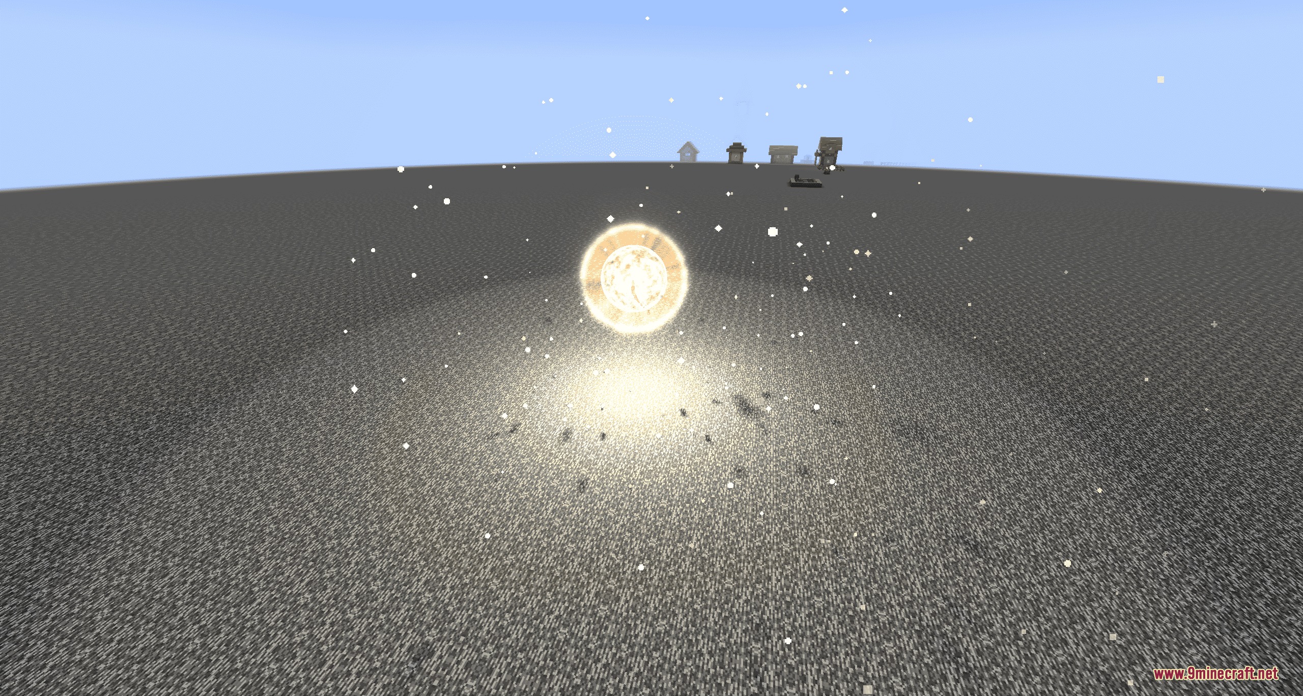 Radiant Arcane Phantasm Mod Screenshot 7 A glowing golden orb from the Radiant Arcane Phantasm mod casting light