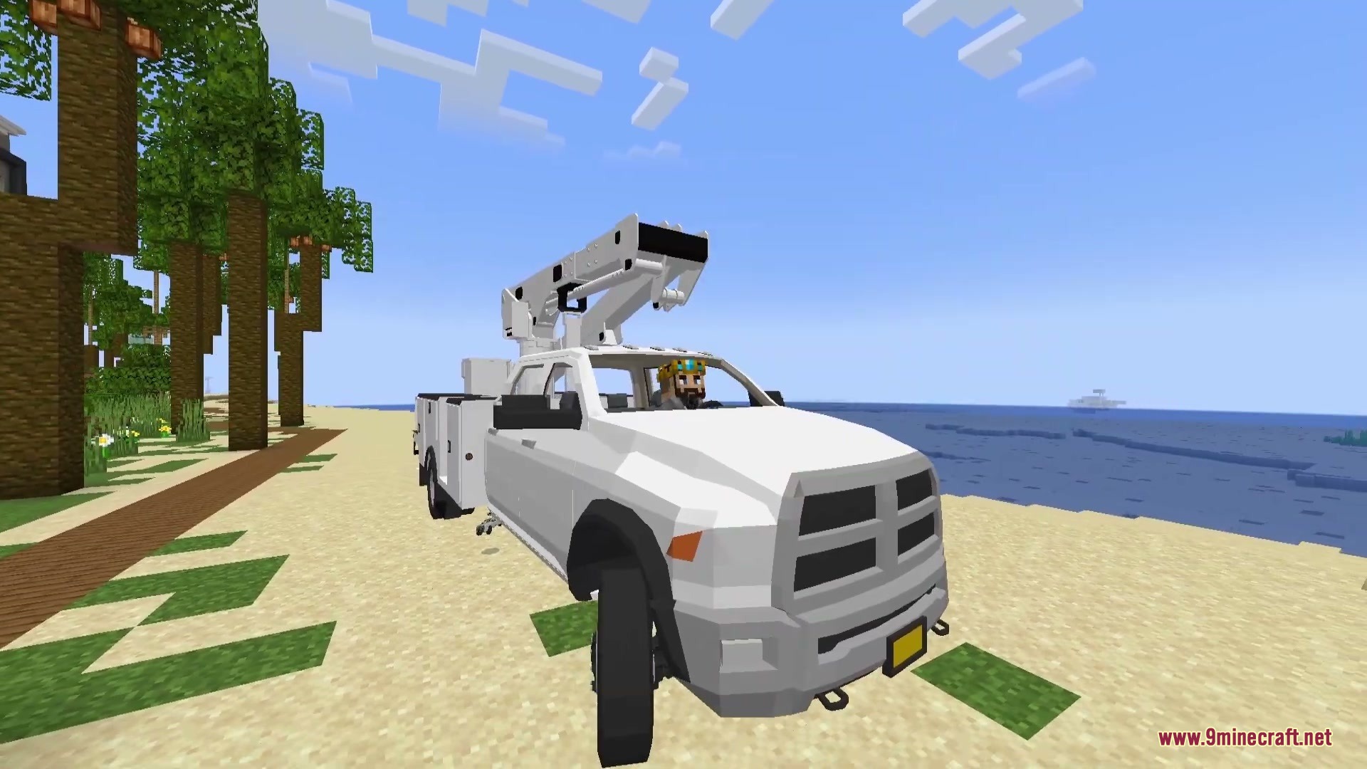 Ram Truck Pack FVTM Mod (26.1.2, 1.20.1) – Drive Working Pickup Trucks — screenshot 1