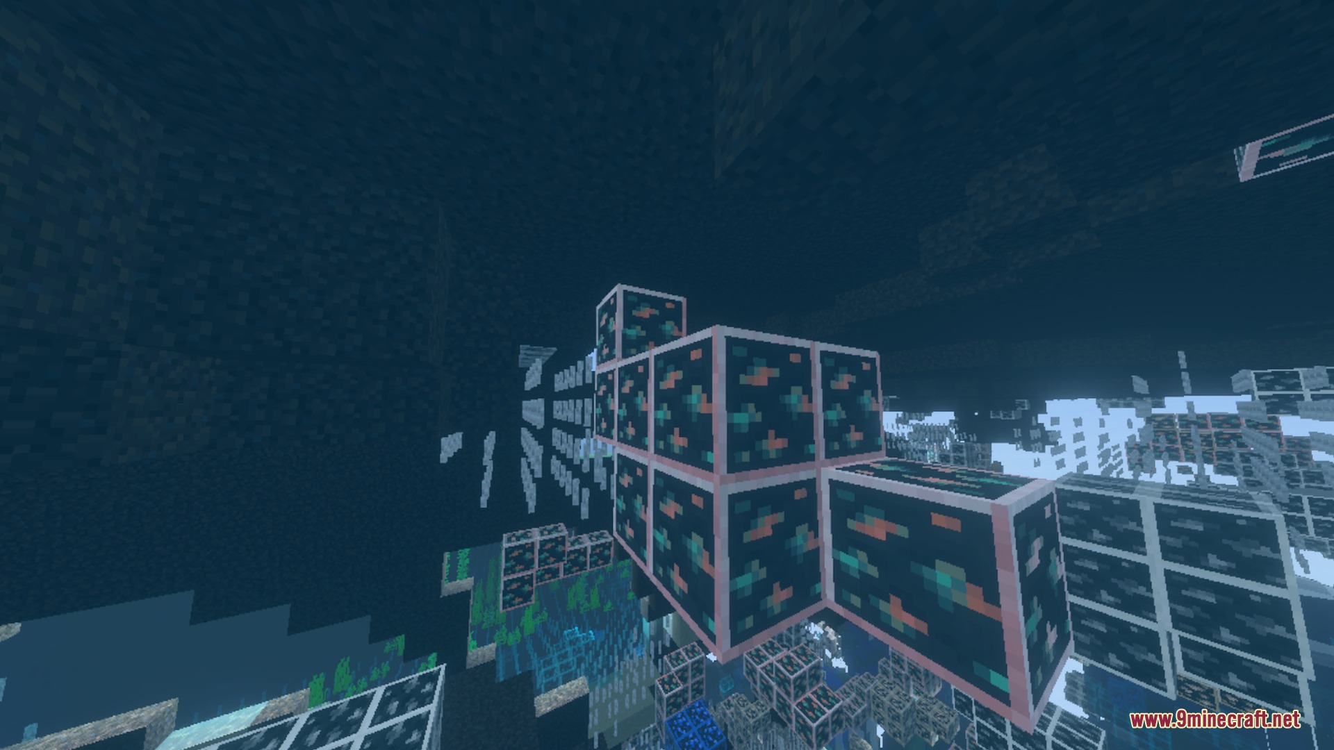 Real Xray and Night Vision highlights all underground ores with high contrast textures