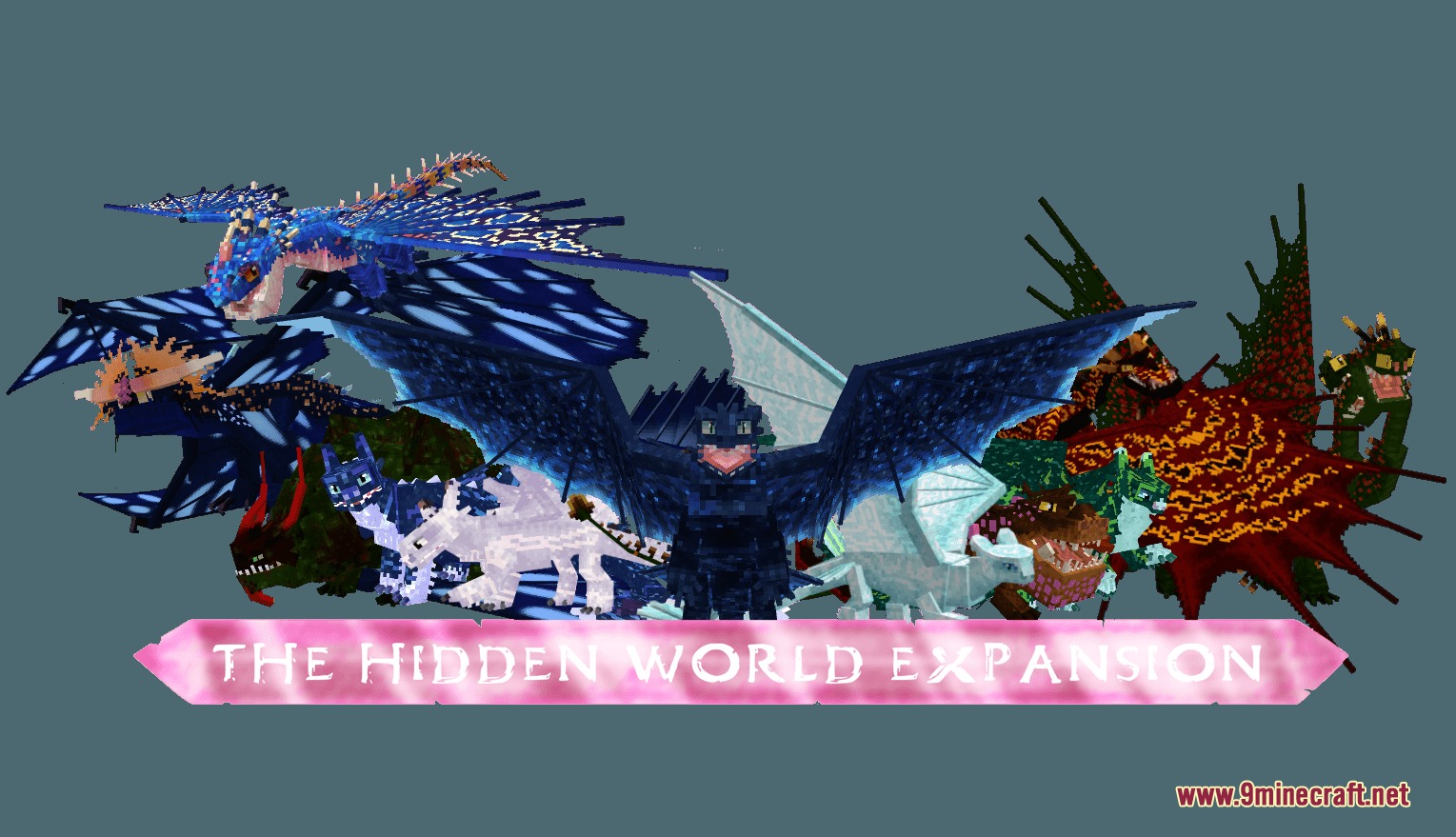 Rift Side Realms Resource Pack Screenshot 6 A collection of various dragon species for the Hidden World Expansion