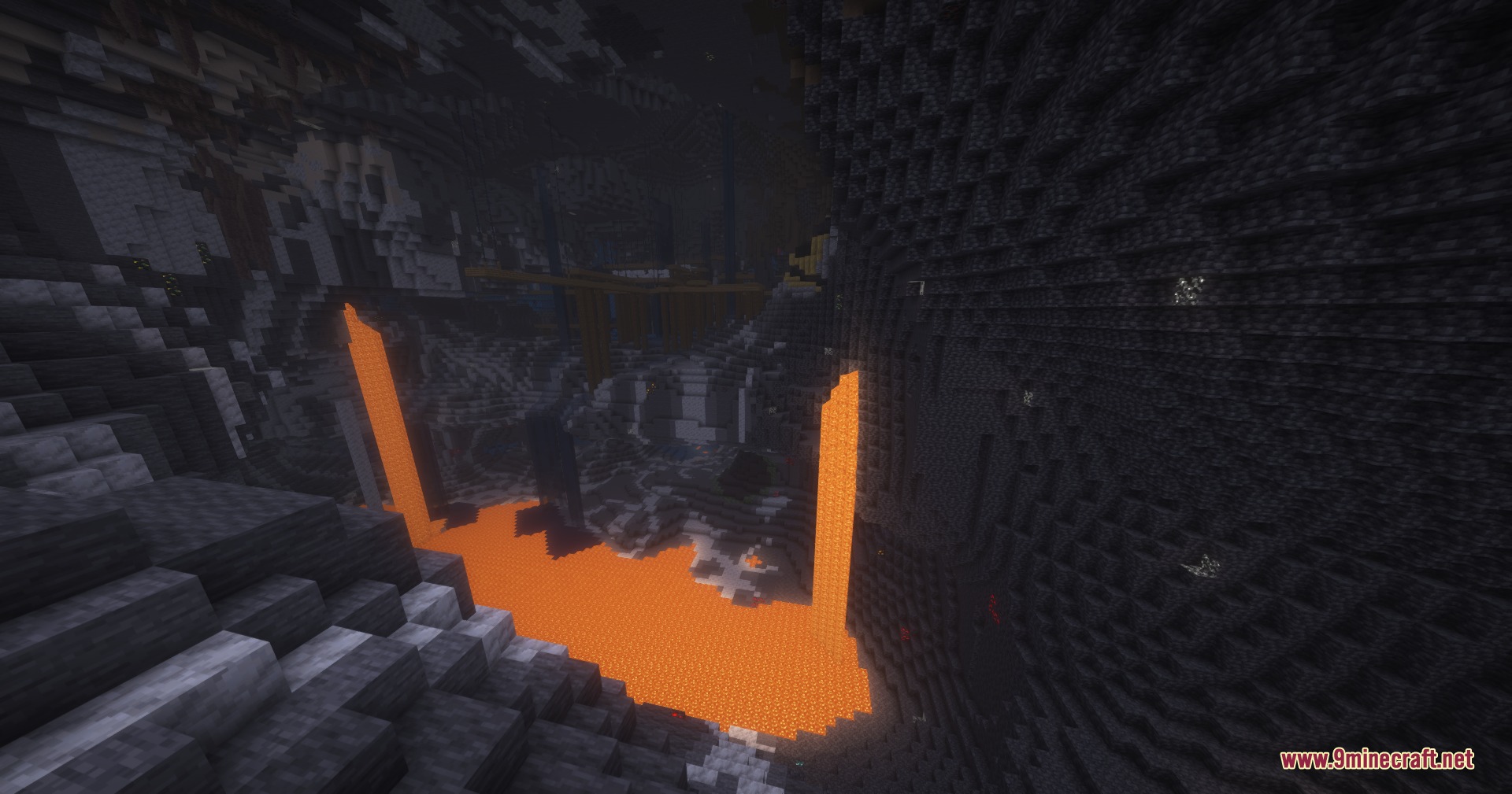 Rocks Done Right Mod Screenshot 7 Rocks Done Right Mod adds realistic geological layers to deep underground lava caves