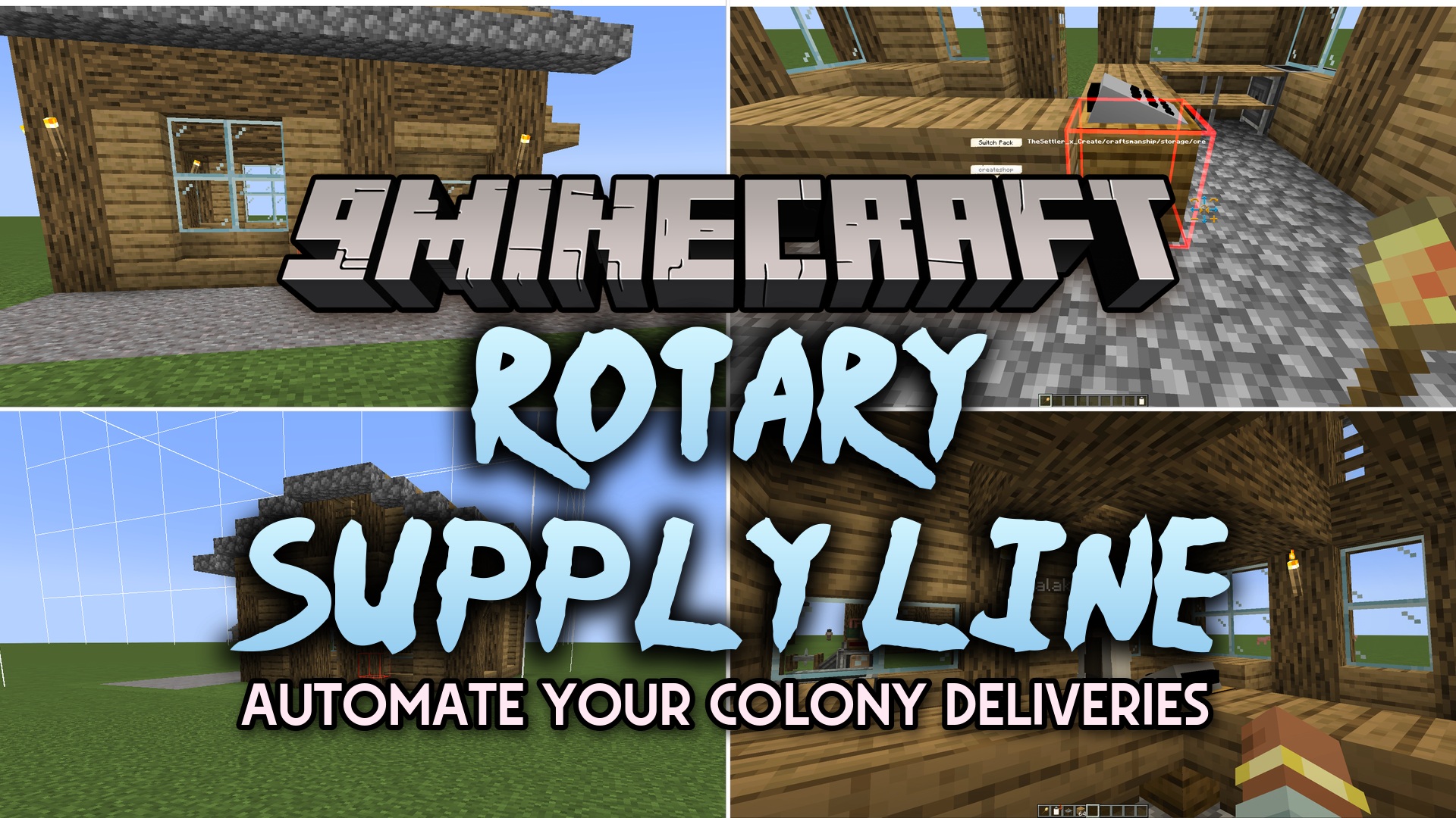 Rotary Supply Line Mod (1.21.1) – Supply Town Workers Directly