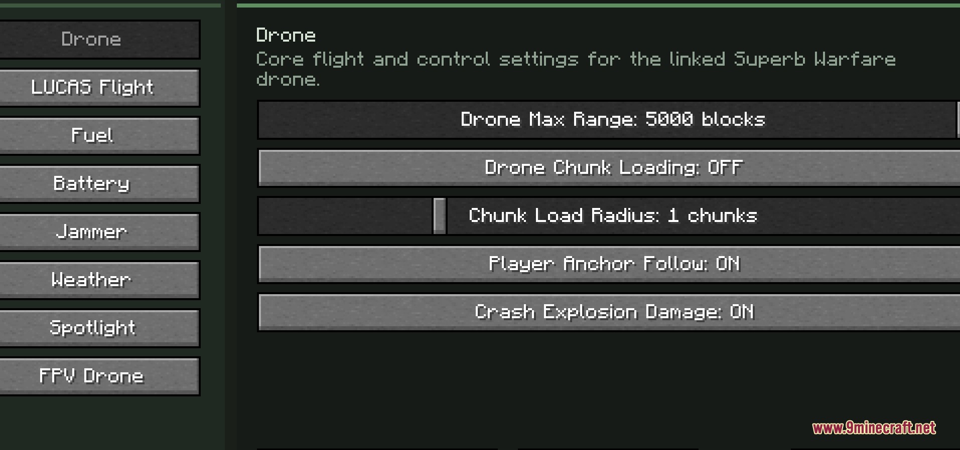 SBW Drone Warfare Mod (1.21.1, 1.20.1) – Pilot Combat Drones to Bomb Enemy Bases — screenshot 4
