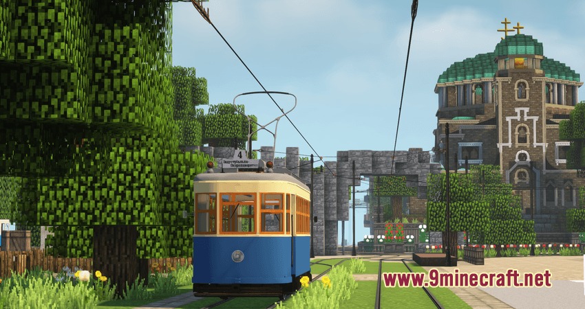 STm Pack Immersive Railroading Resource Pack (1.16.5, 1.12.2) — screenshot 1
