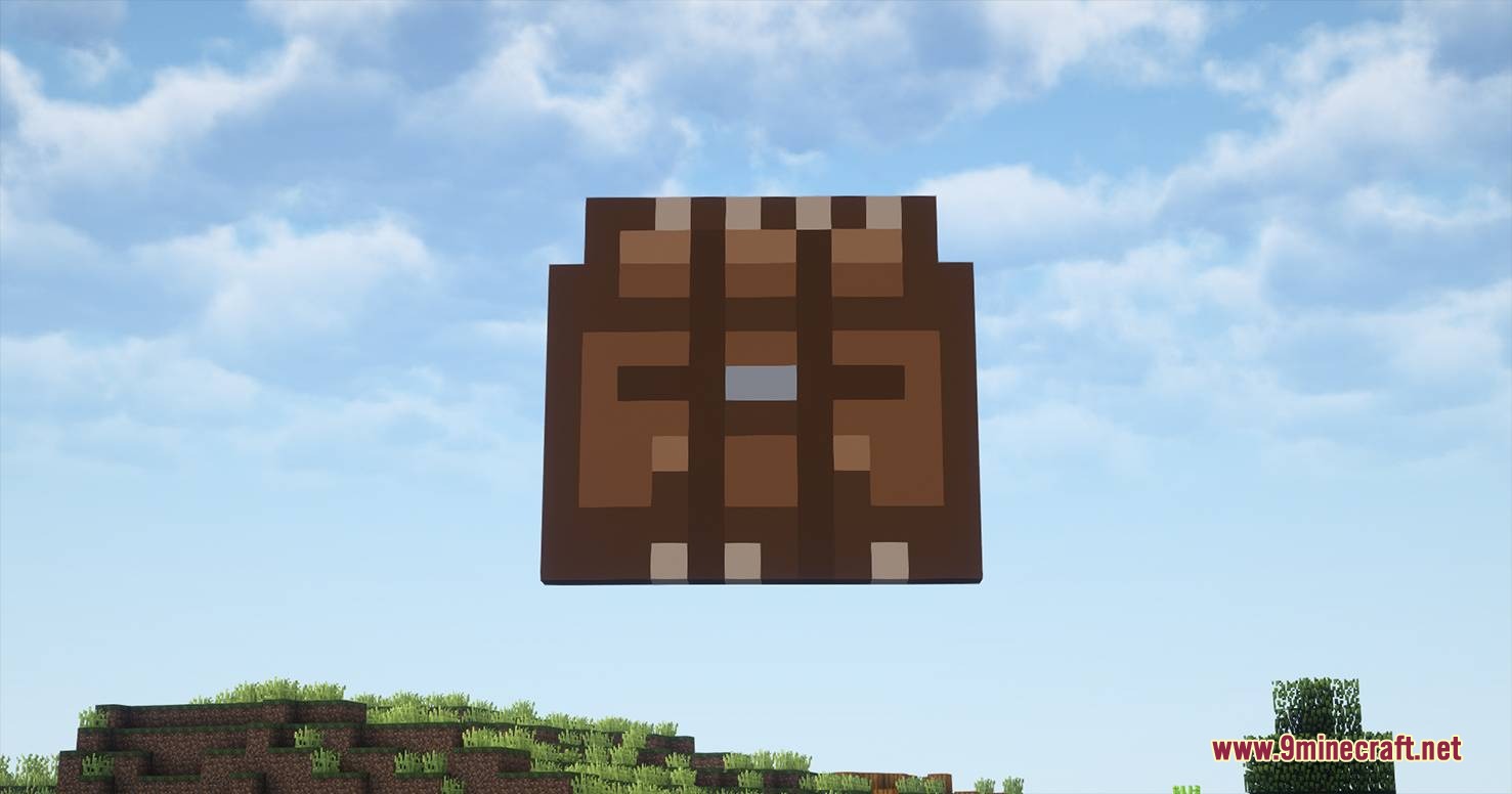 The crafted brown saddlebag item used for increasing wolf inventory storage