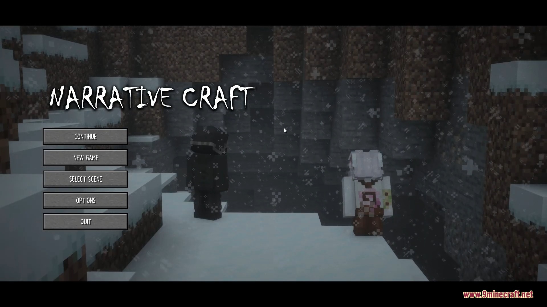 Scripted Realms Mod Screenshot 1 Scripted Realms Mod custom main menu with continue and new game buttons