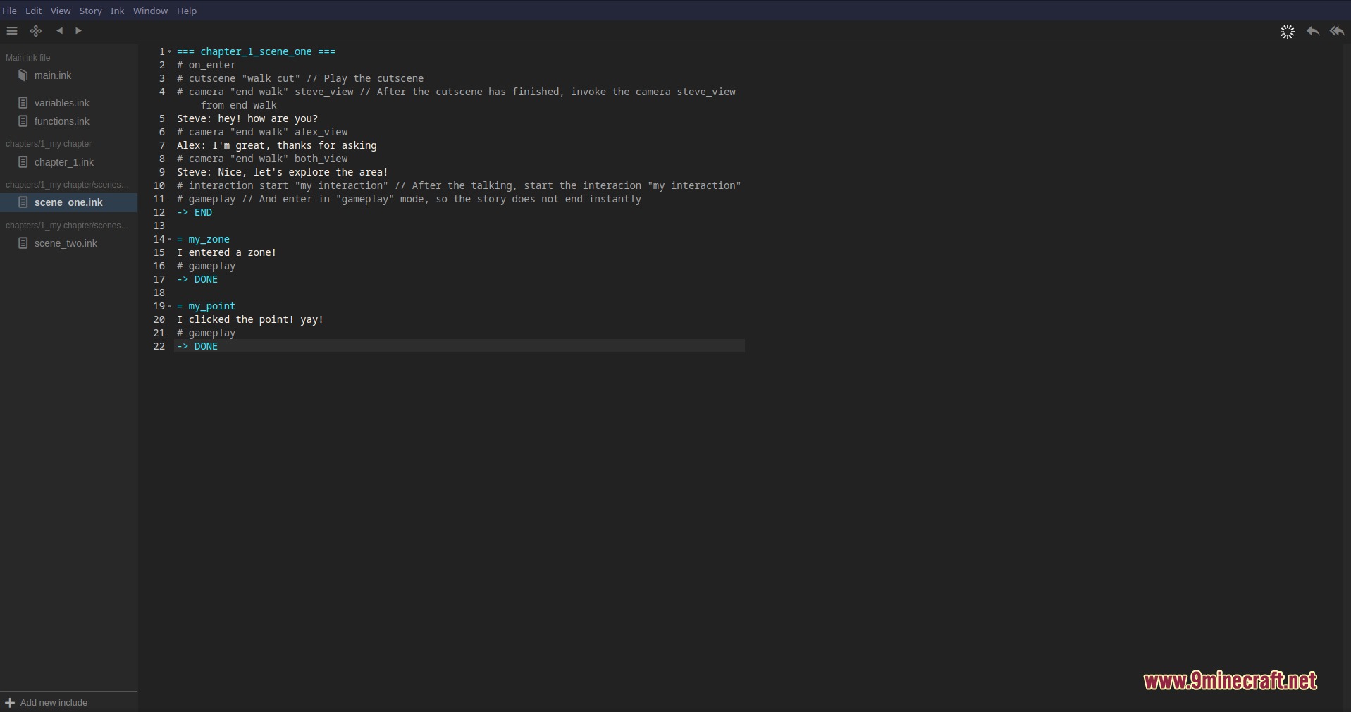Scripted Realms Mod Screenshot 3 Scripting custom story scenes and character dialogue using the Scripted Realms mod