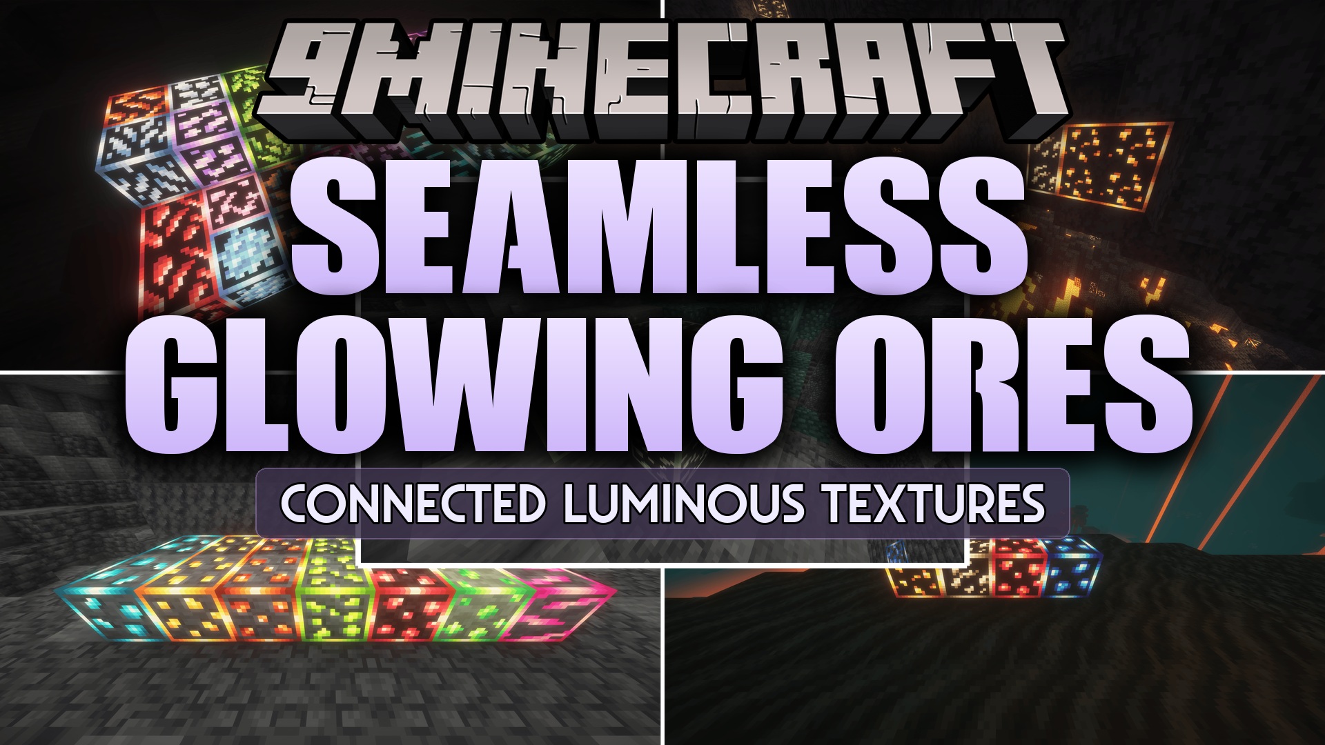 Seamless Glowing Ores Resource Pack